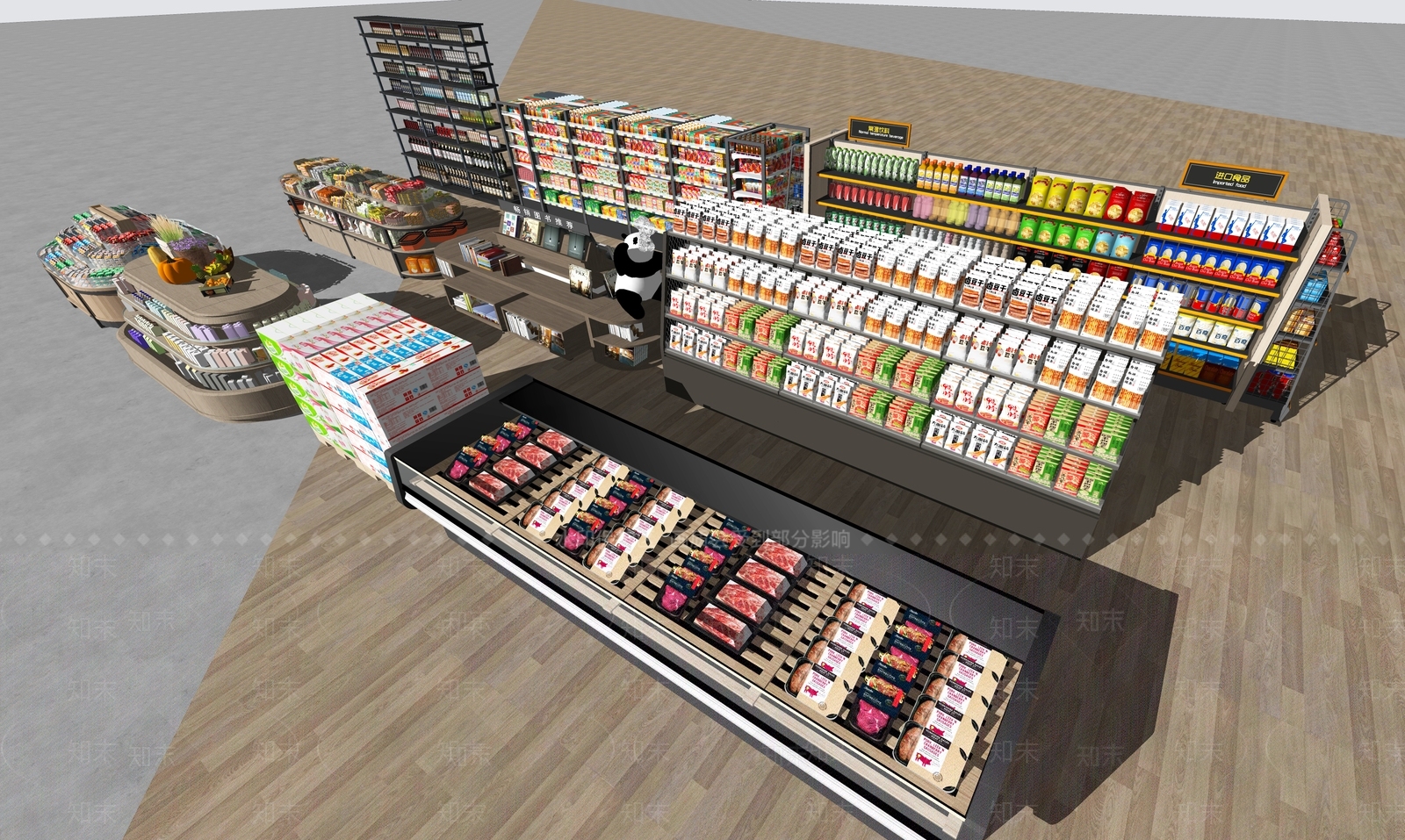 现代便利店SU模型下载【ID:1201990978】