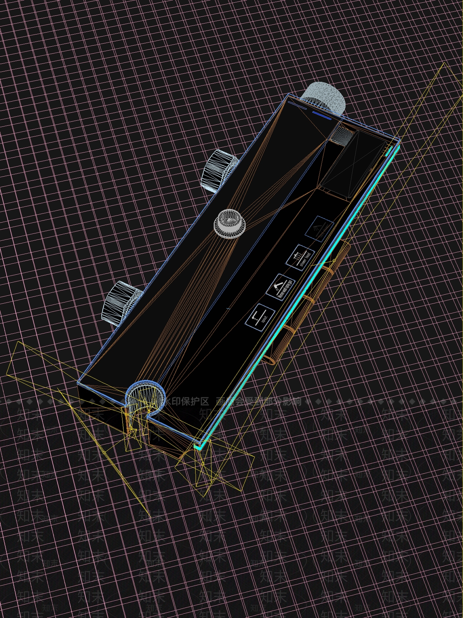工业卫生间3D模型下载【ID:1201991597】