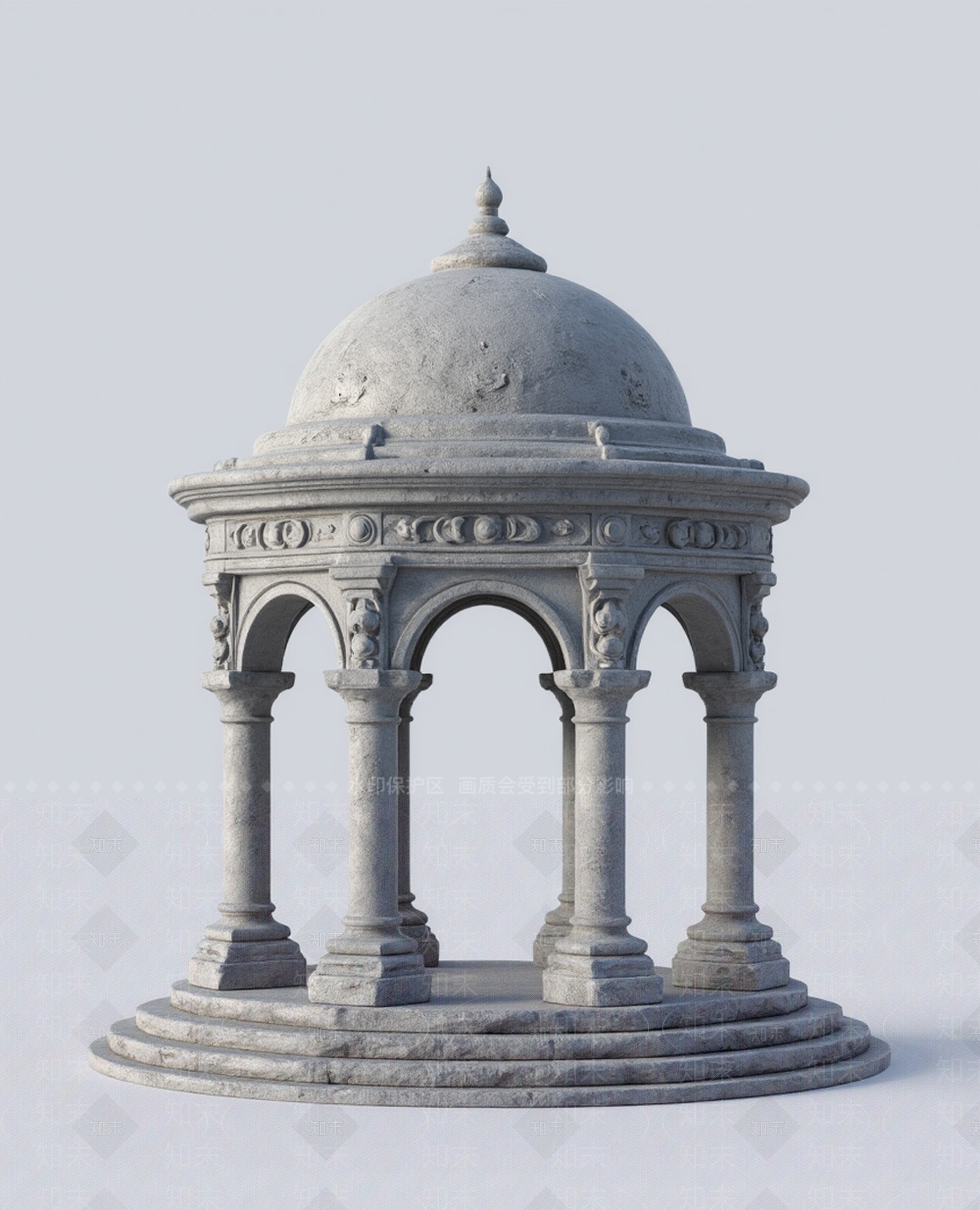 现代柱子3D模型下载【ID:1201994305】