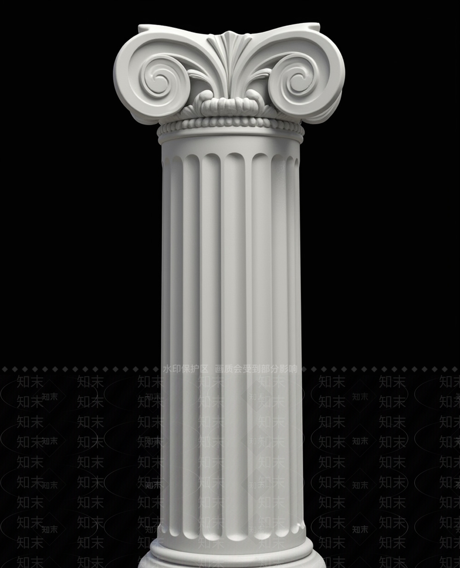 现代柱子3D模型下载【ID:1201994575】