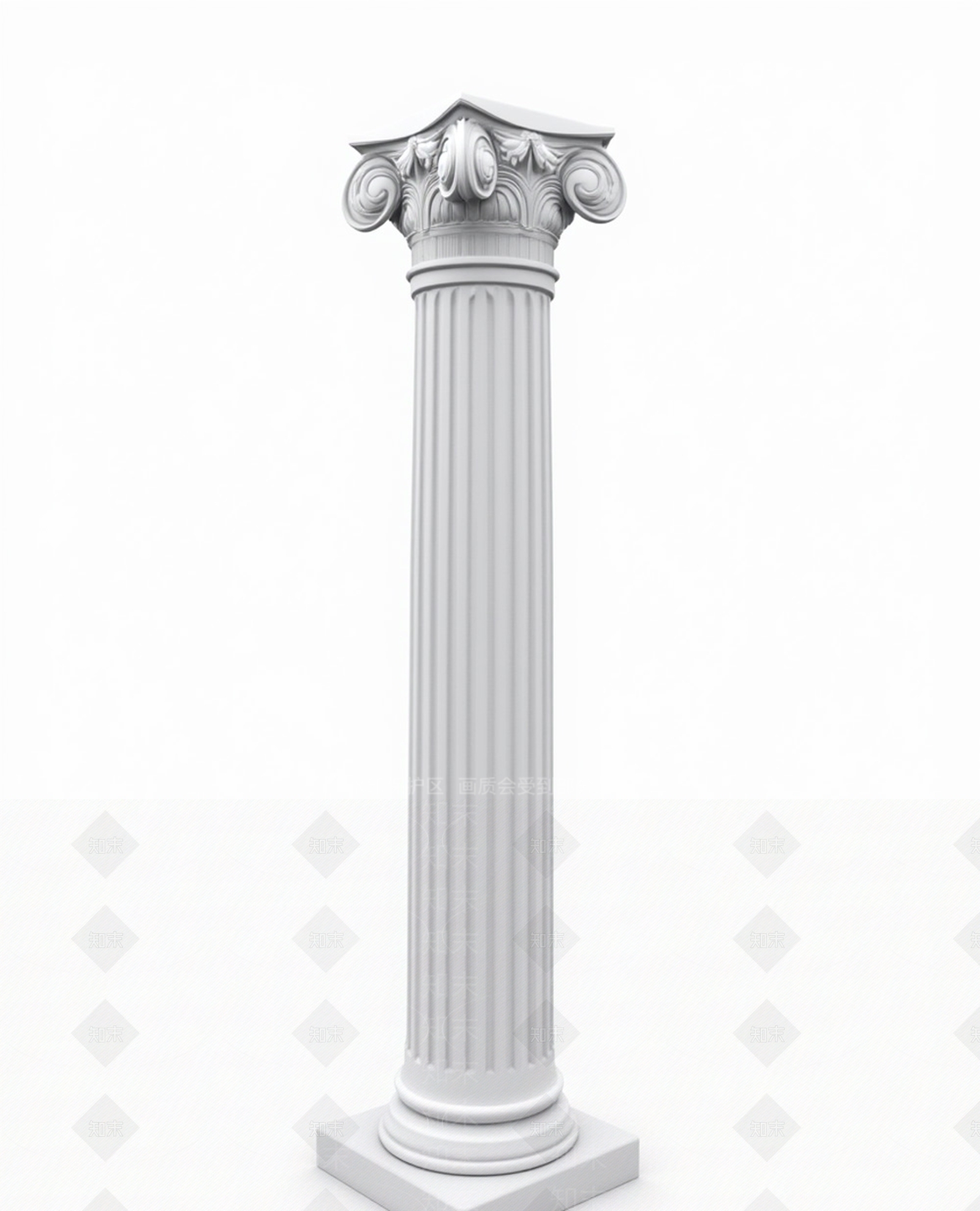 现代柱子3D模型下载【ID:1201994733】
