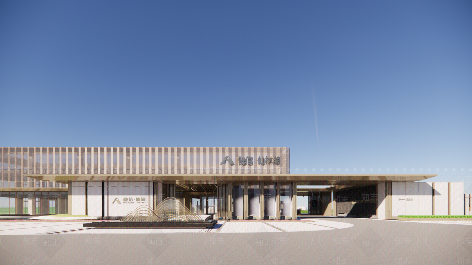 现代入口大门SU模型下载【ID:1201995161】