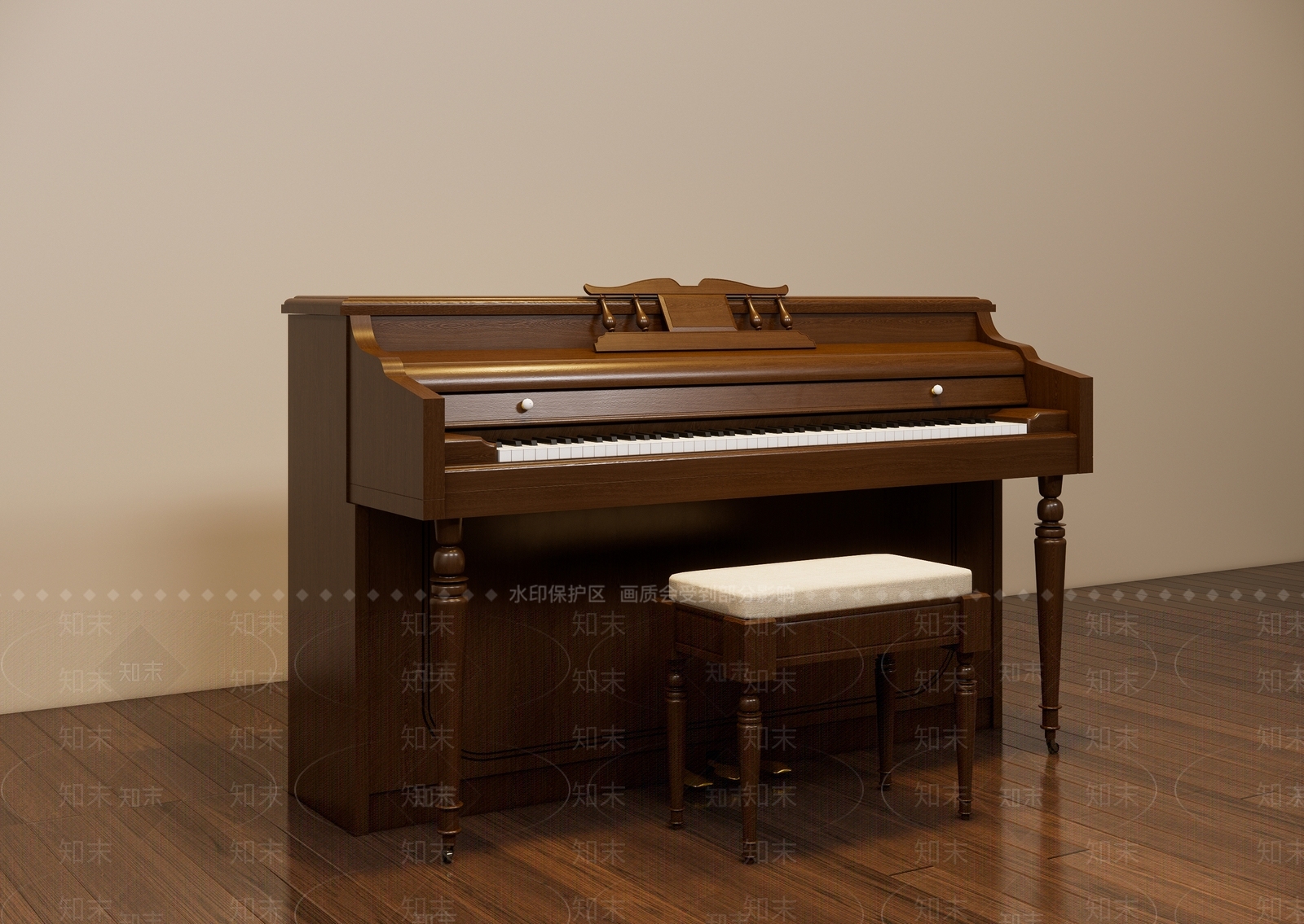 乐器SU模型下载【ID:1201995857】