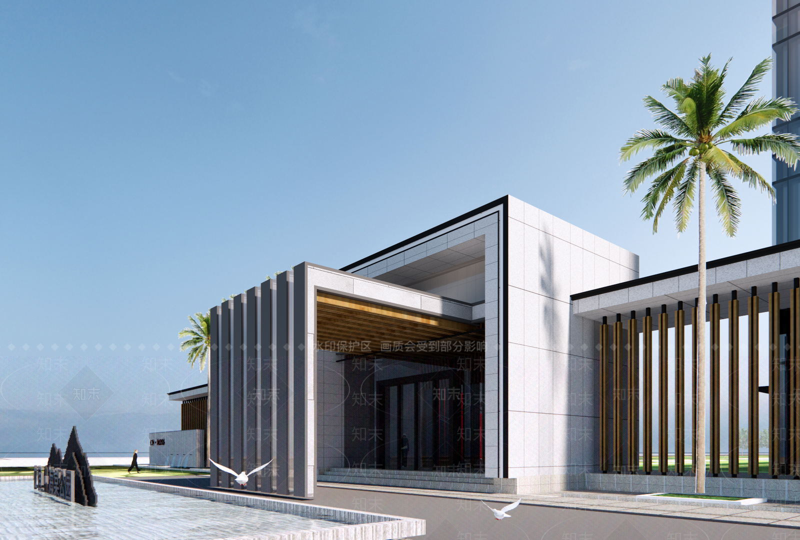 现代入口大门SU模型下载【ID:1201995776】