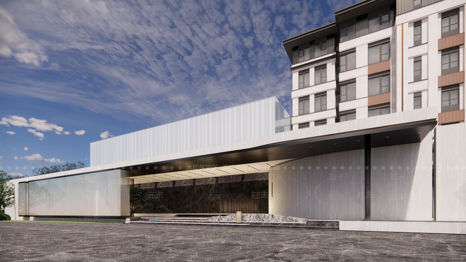 现代入口大门SU模型下载【ID:1201995891】