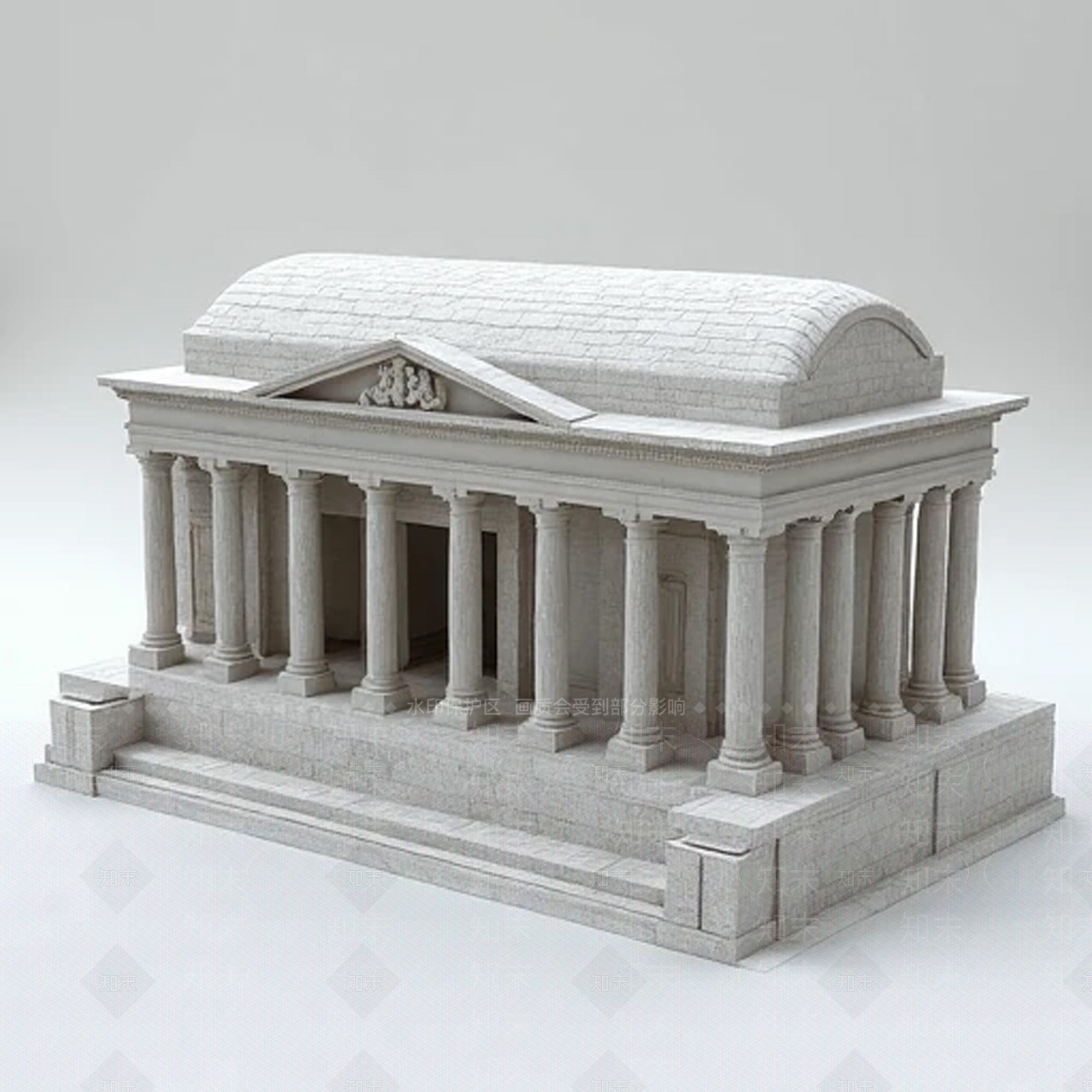 现代柱子3D模型下载【ID:1201995916】