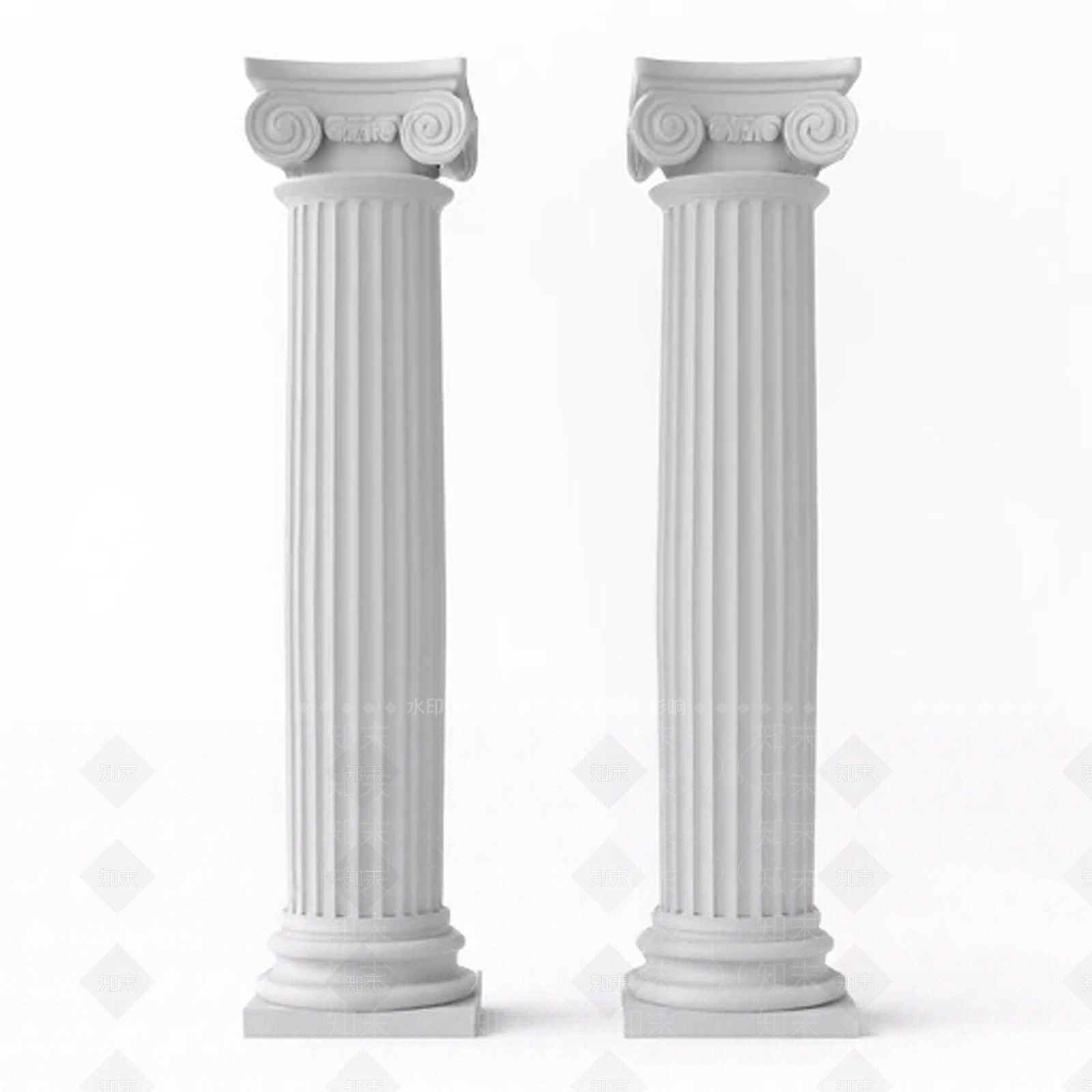现代柱子3D模型下载【ID:1201996932】