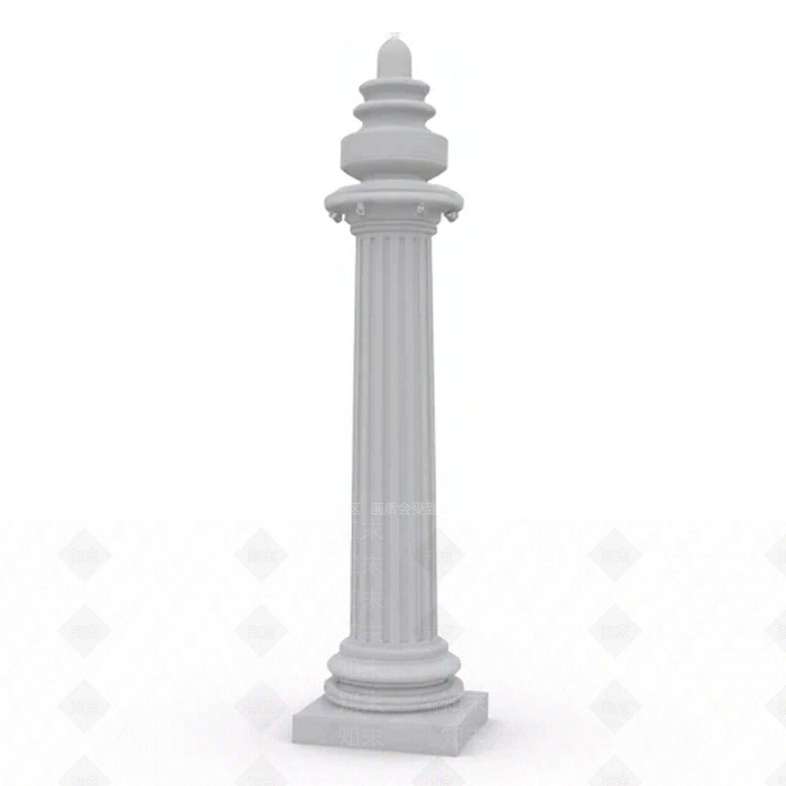 现代柱子3D模型下载【ID:1201996918】
