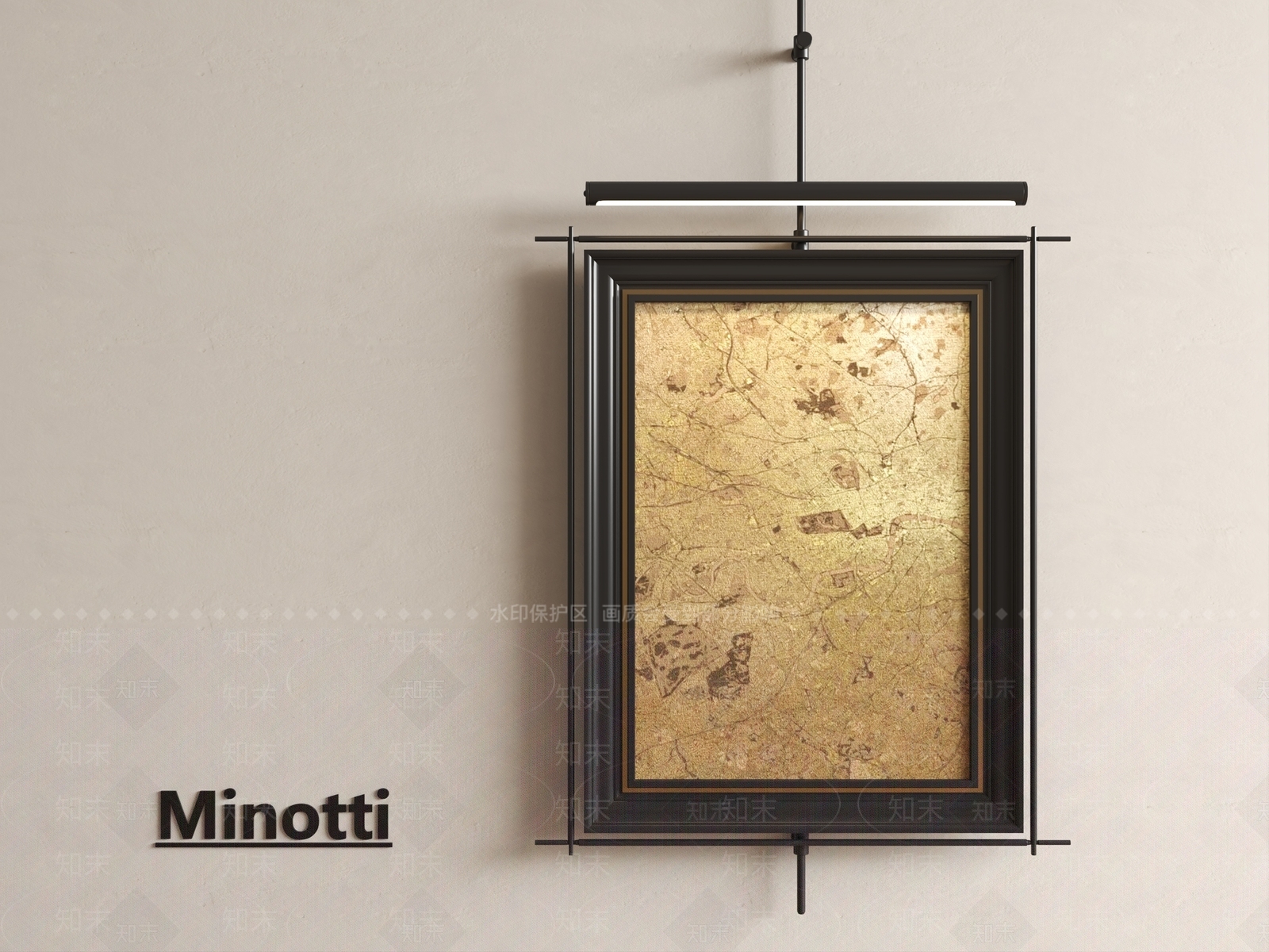 现代新中式挂画3D模型下载【ID:1201999117】