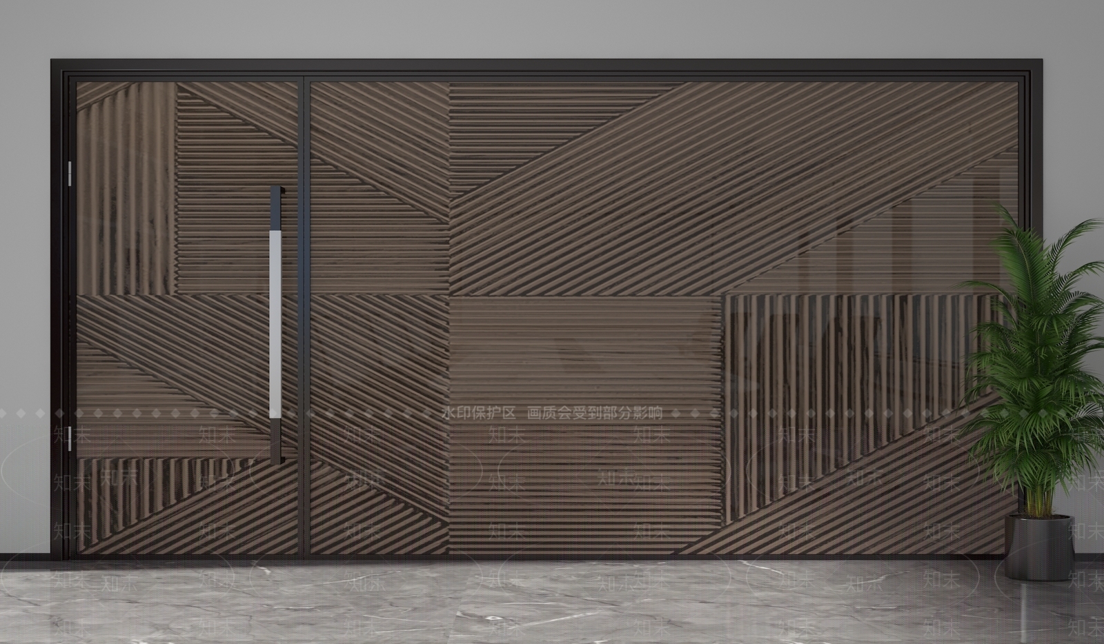 现代隔断3D模型下载【ID:1202000464】