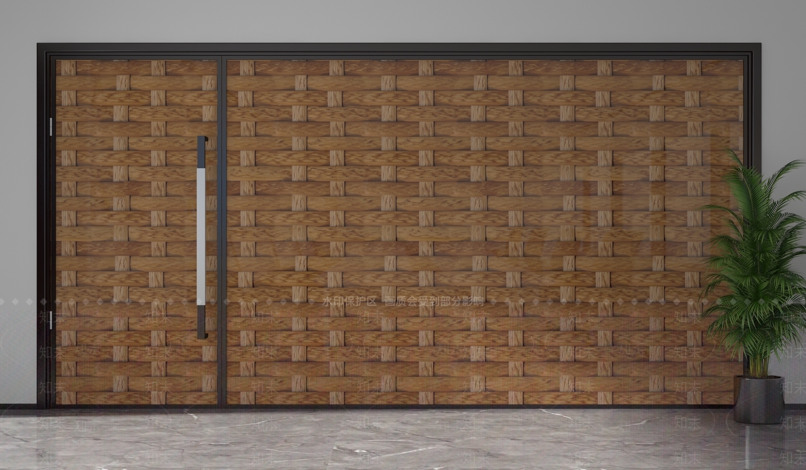 现代隔断3D模型下载【ID:1202000712】