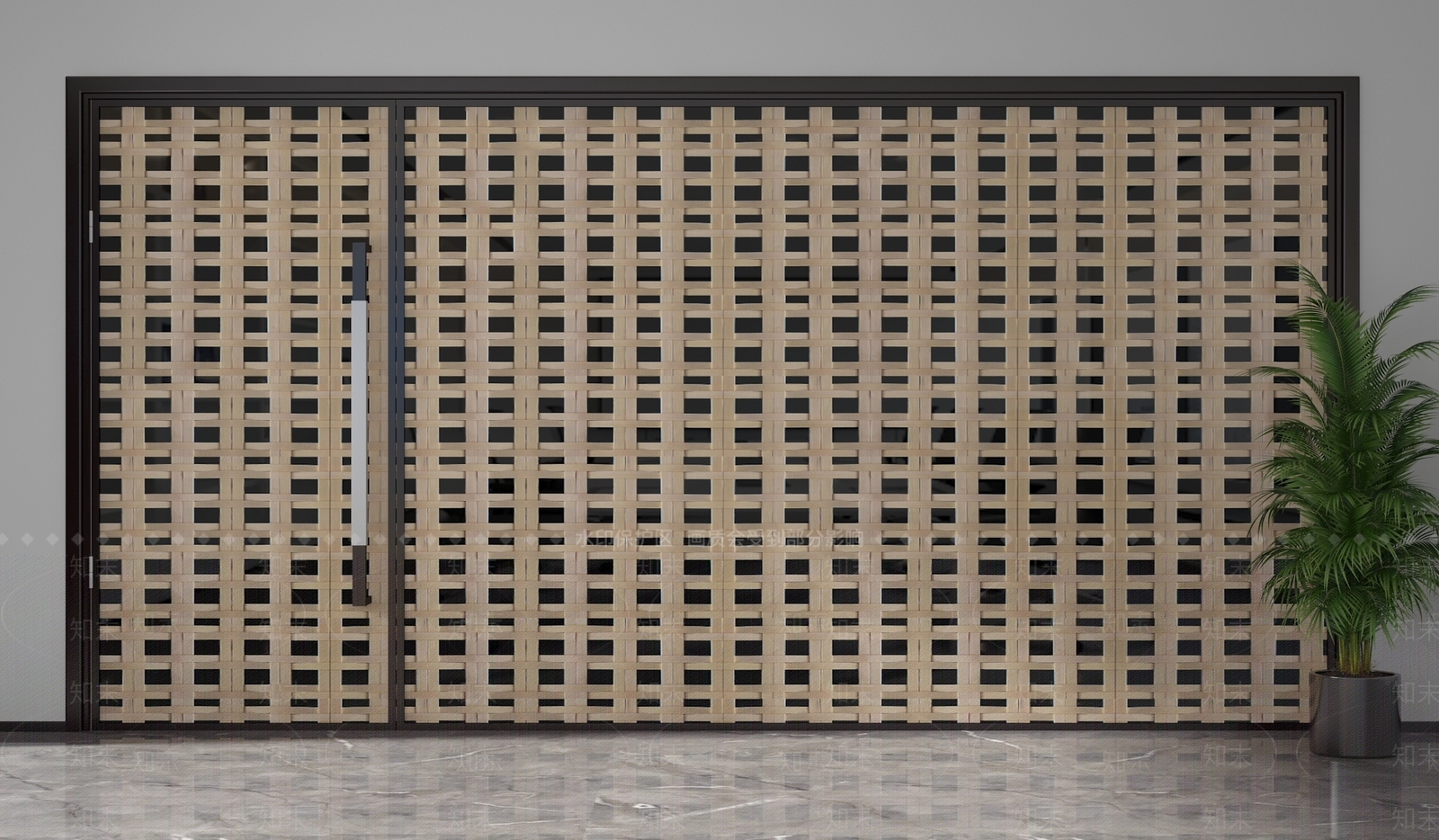 现代隔断3D模型下载【ID:1202001453】