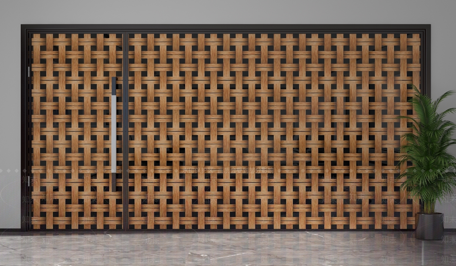 现代隔断3D模型下载【ID:1202001499】