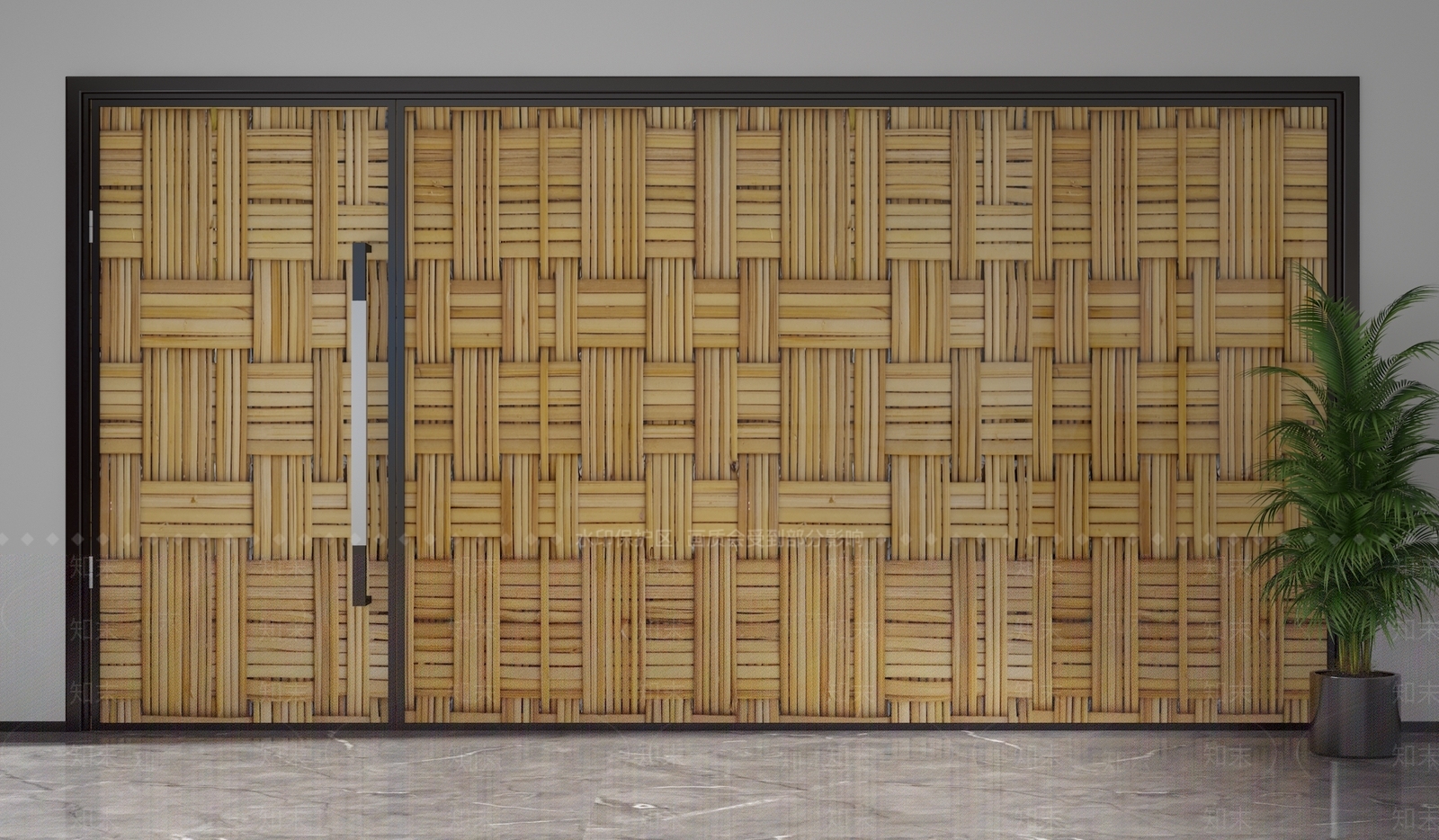 现代隔断3D模型下载【ID:1202001518】