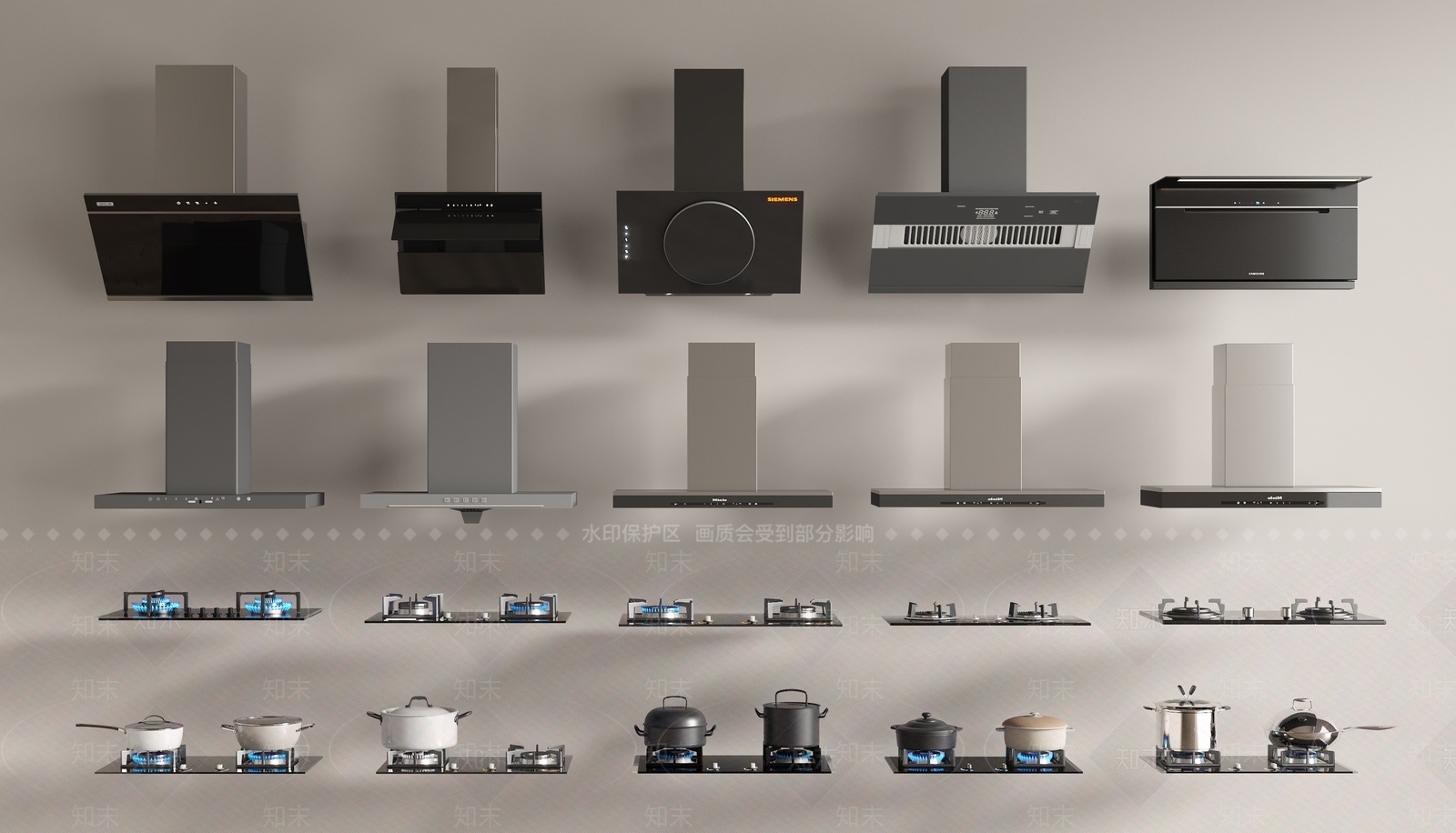 油烟机3D模型下载【ID:1202003410】