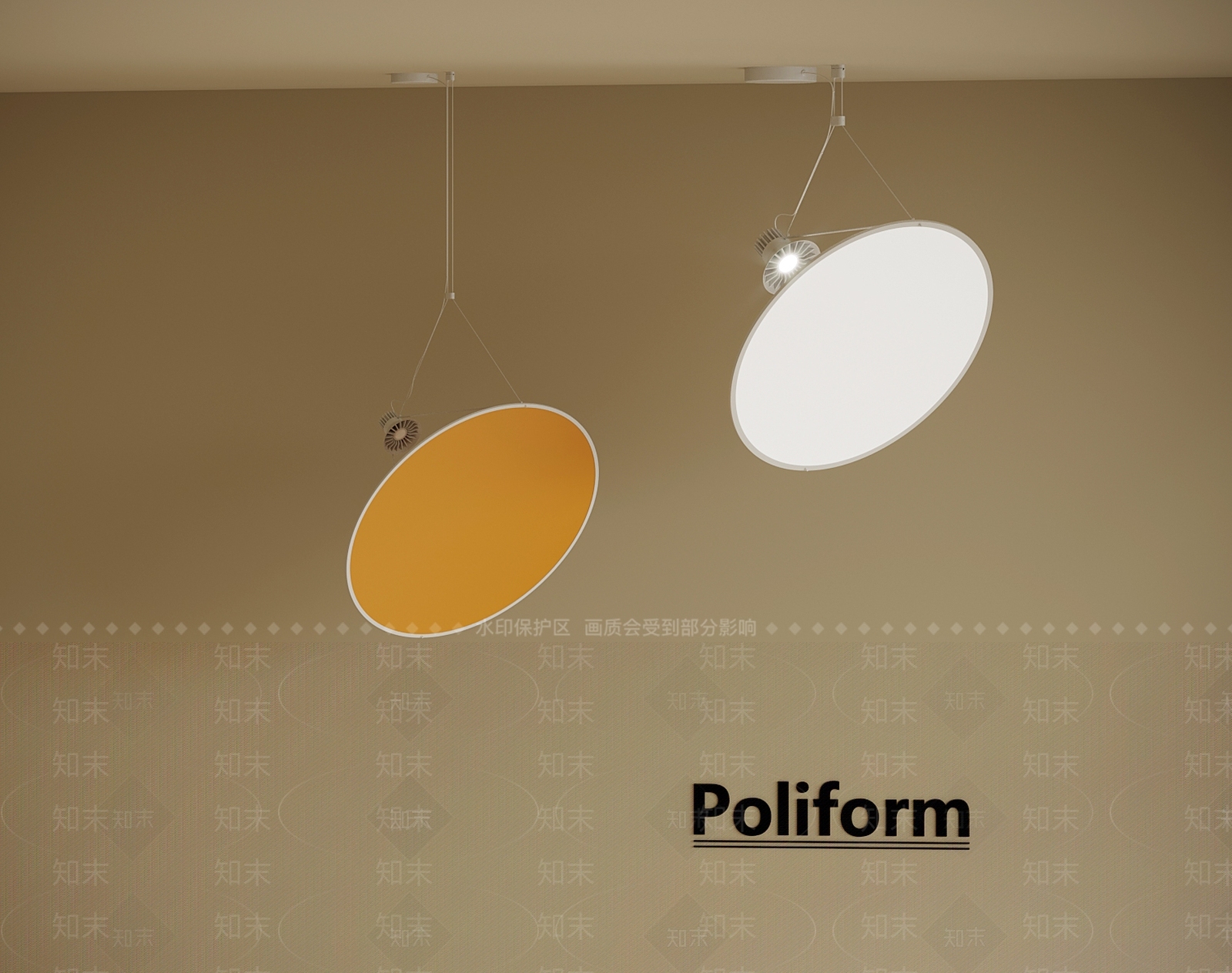 现代吊灯3D模型下载【ID:1202005289】