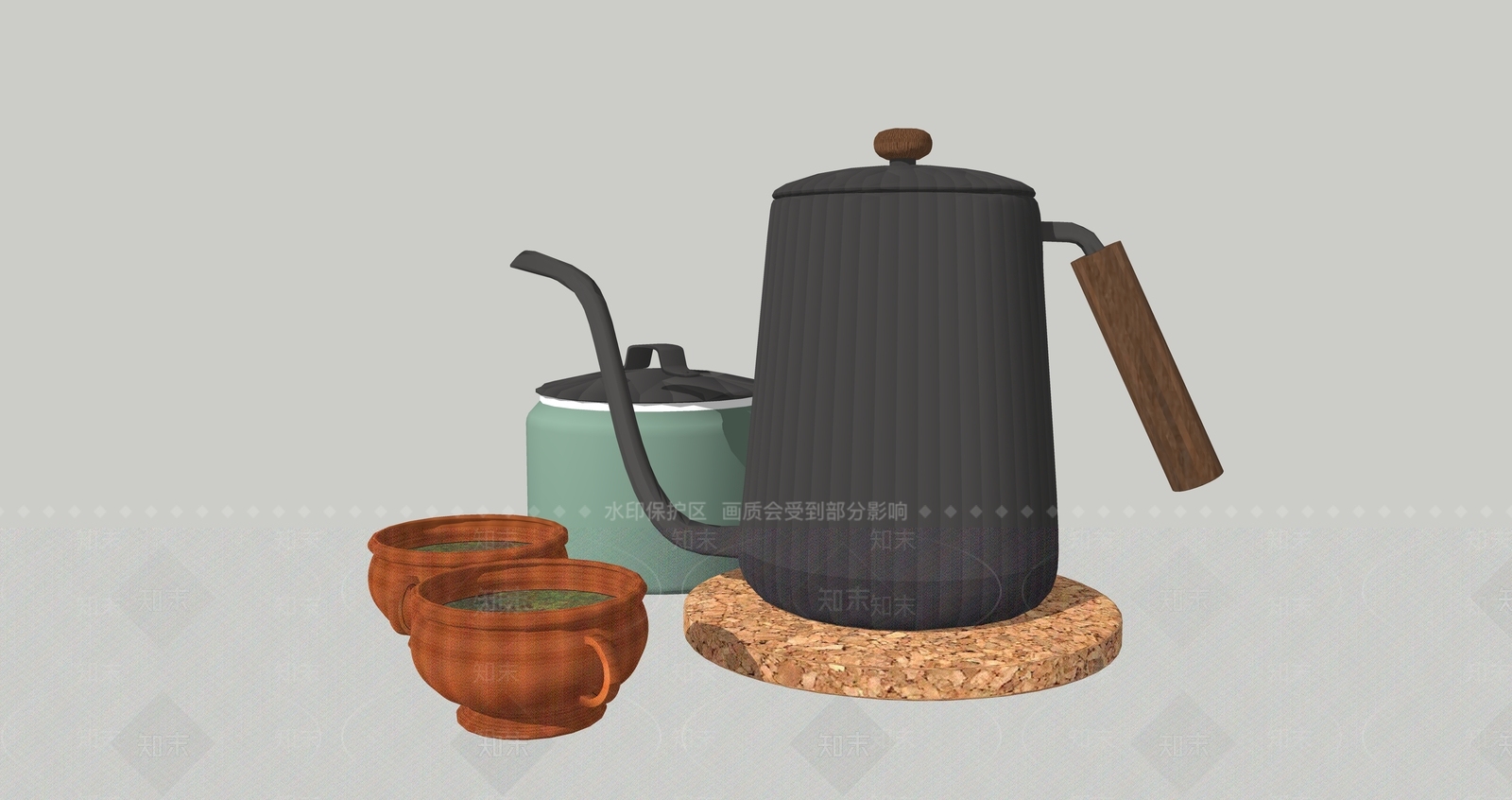 茶具SU模型下载【ID:1202007109】