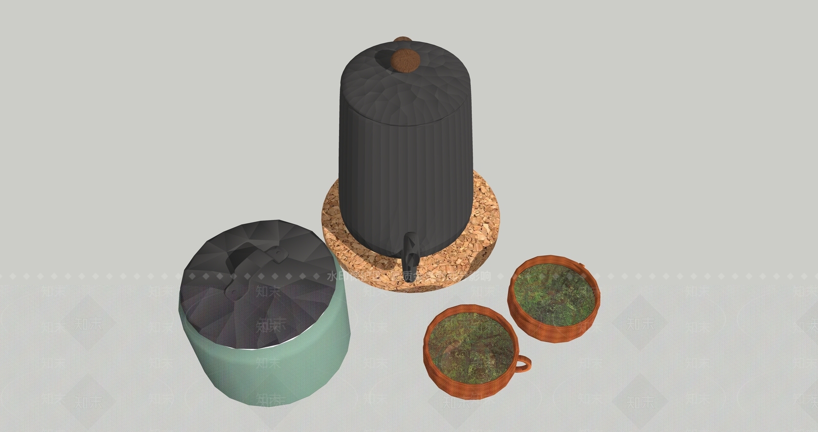 茶具SU模型下载【ID:1202007109】