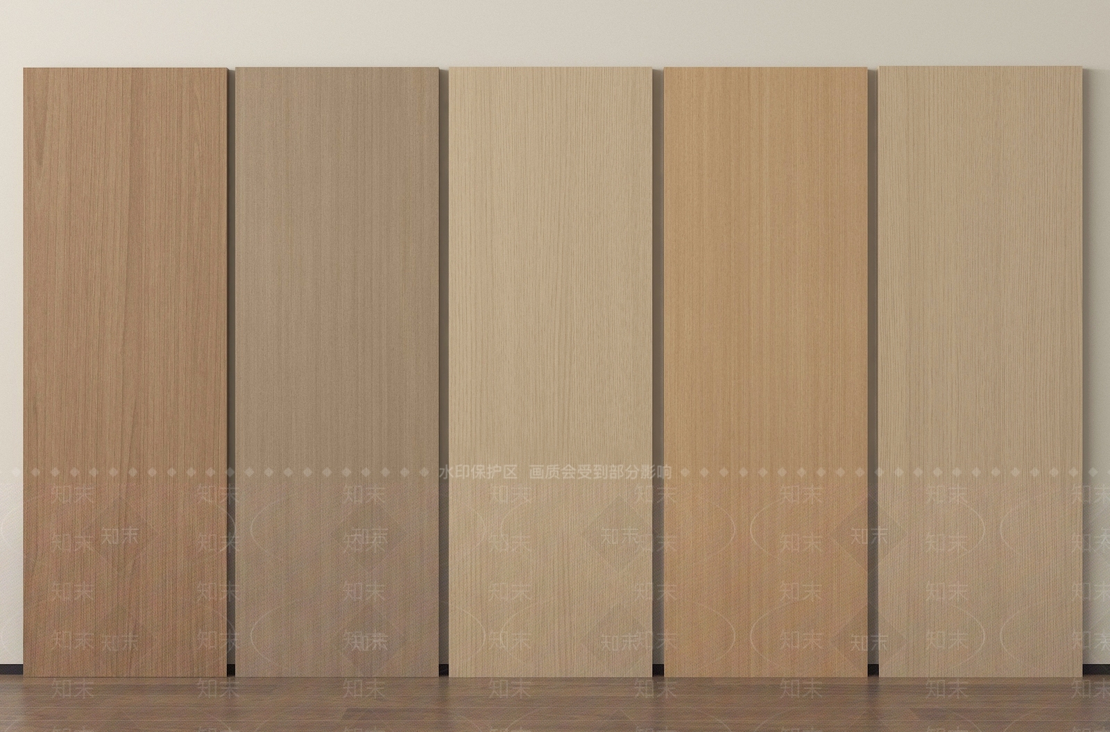 现代木饰面3D模型下载【ID:1202009004】