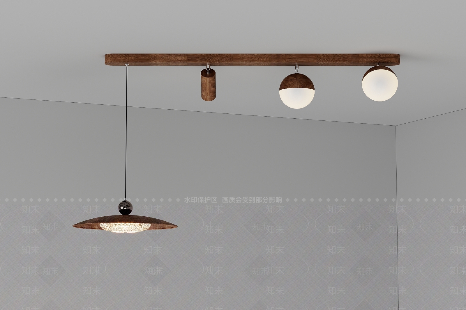 侘寂中古吊灯3D模型下载【ID:1202012872】