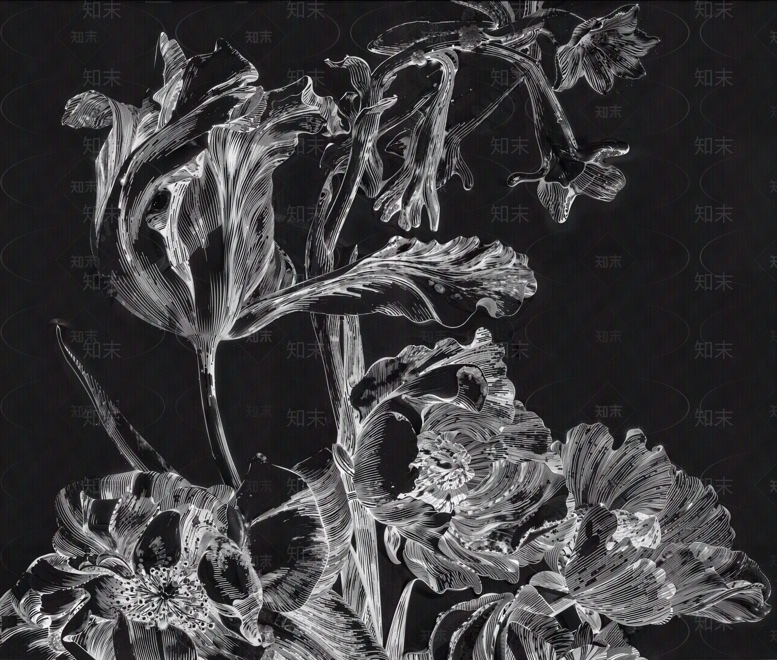 现代新中式其他黑白凹凸贴图下载【ID:1202016887】