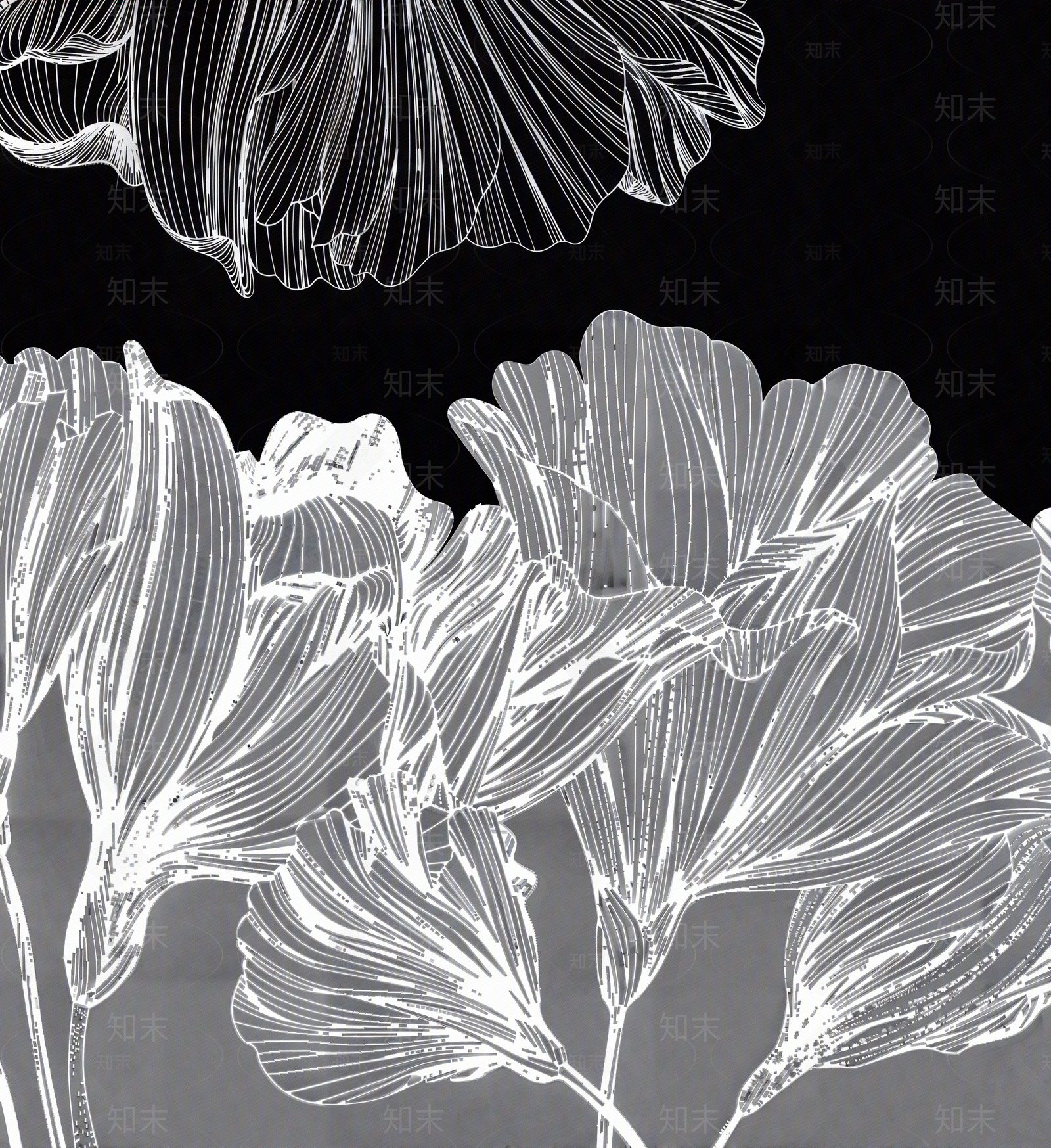 现代新中式其他黑白凹凸贴图下载【ID:1202016901】