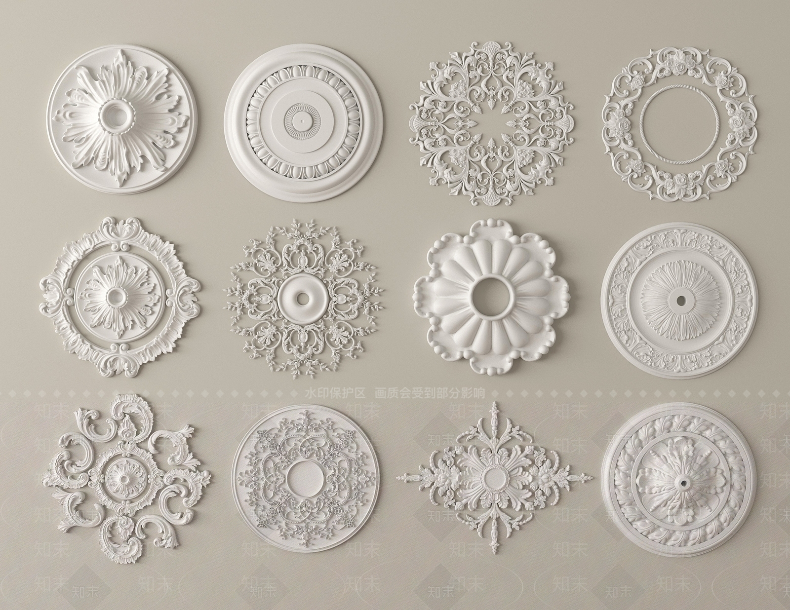 法式雕花SU模型下载【ID:1202017421】