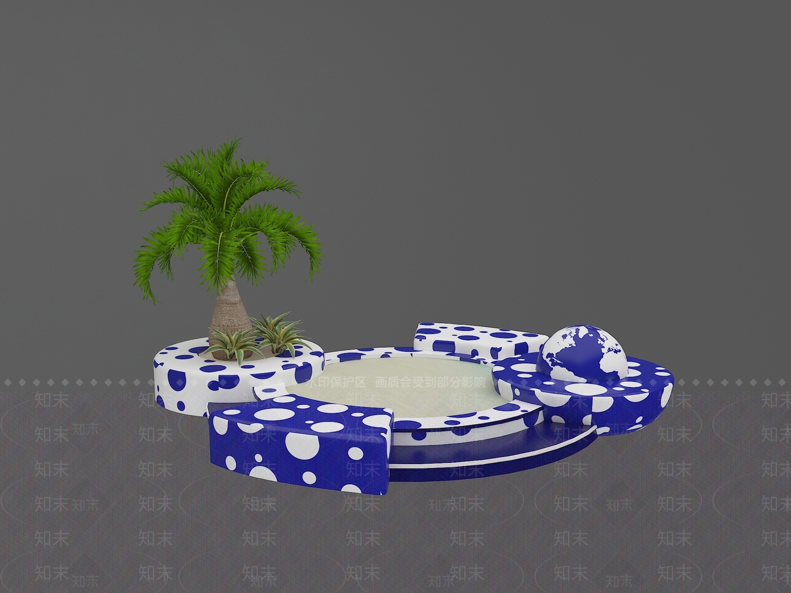 现代其他景观小品3D模型下载【ID:1202018277】