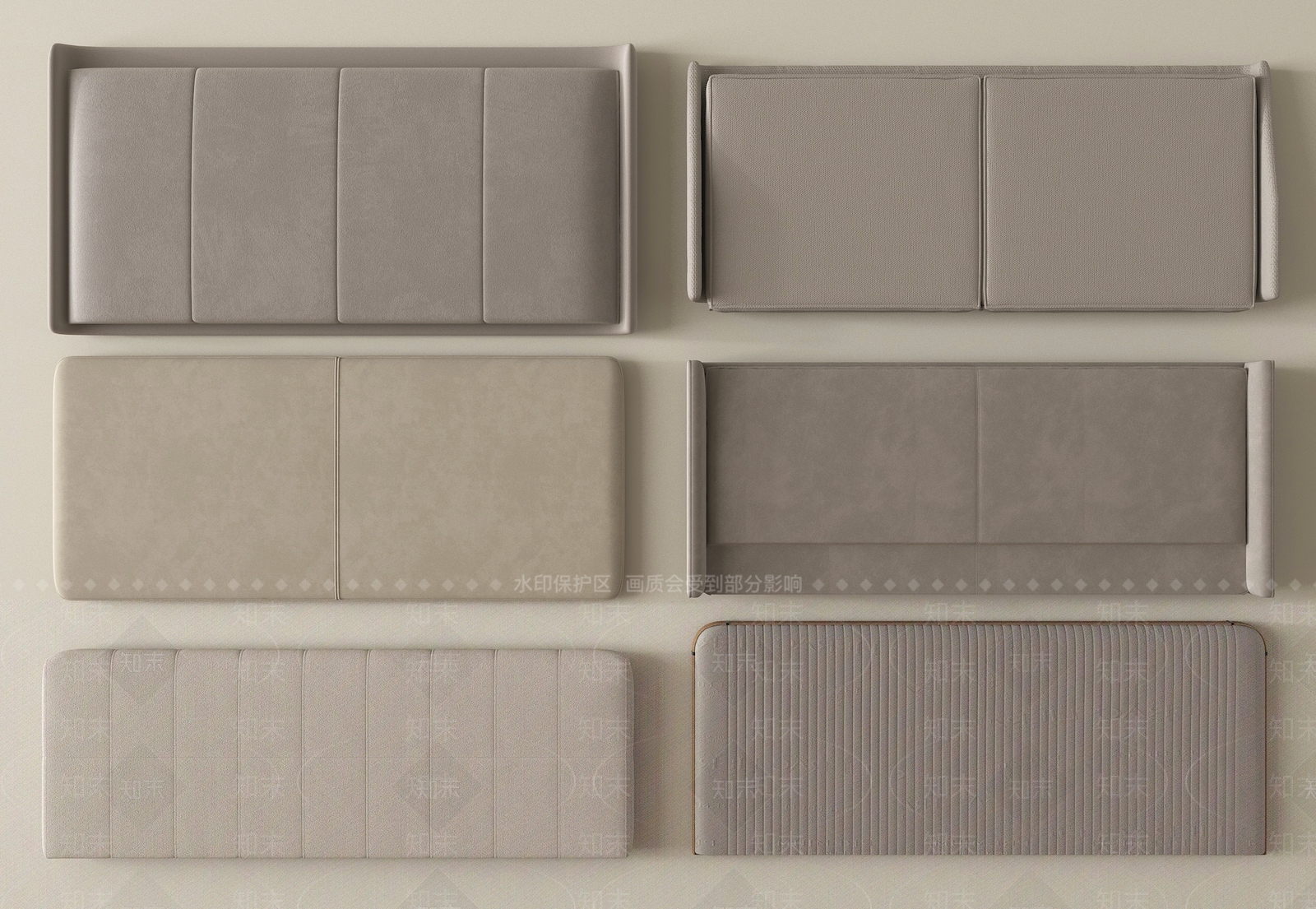 现代床品SU模型下载【ID:1202018853】