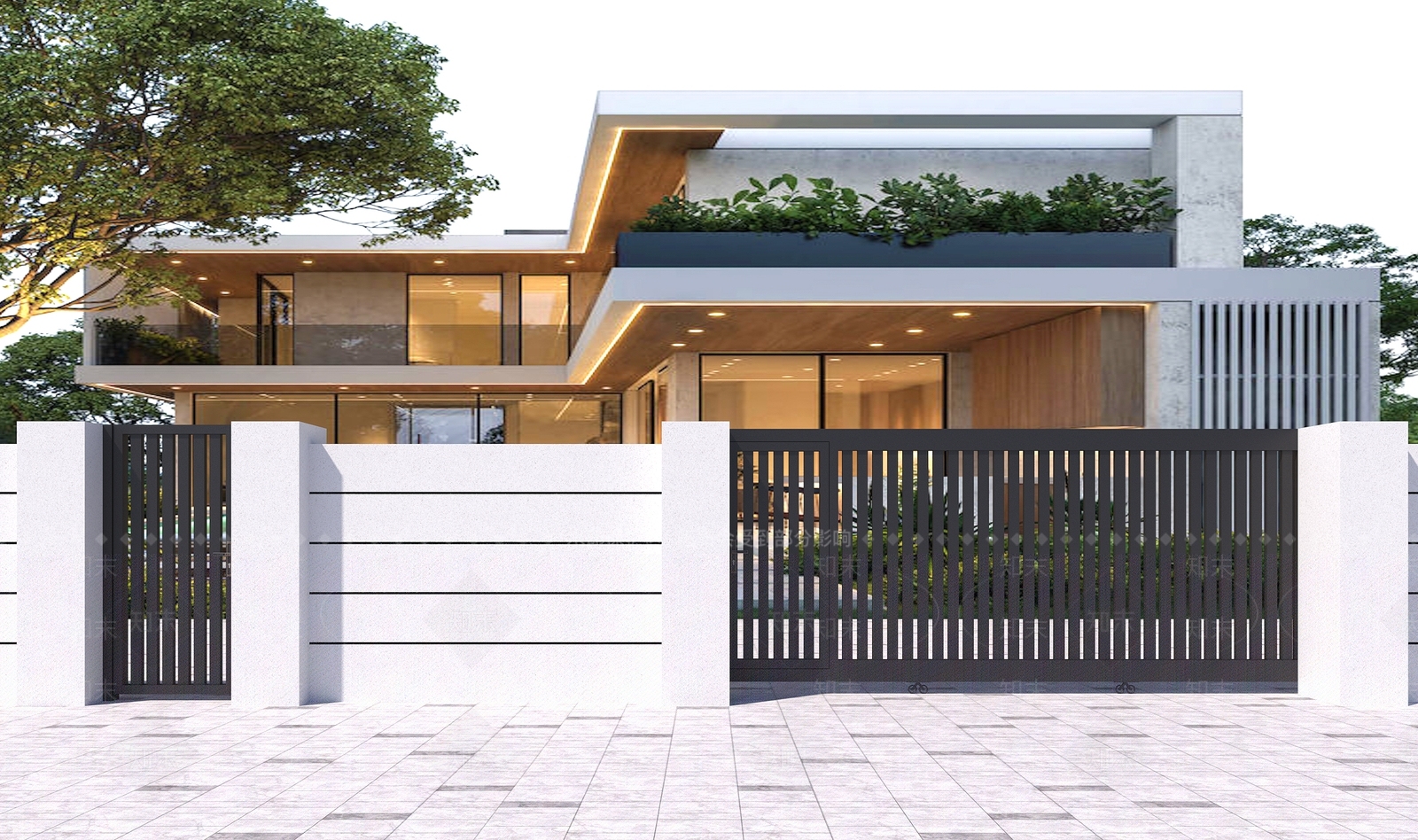 新中式中式大门3D模型下载【ID:1202025619】