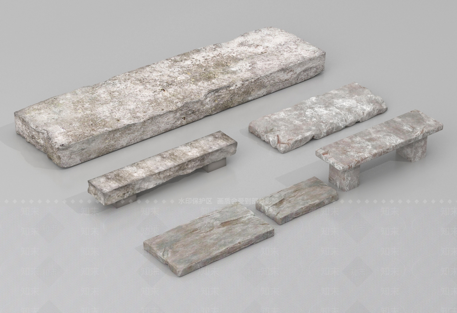 现代景观石SU模型下载【ID:1202026788】