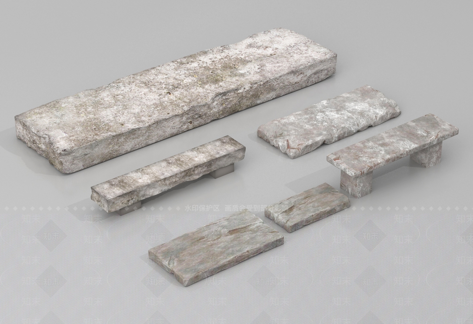 现代石头3D模型下载【ID:1202026895】