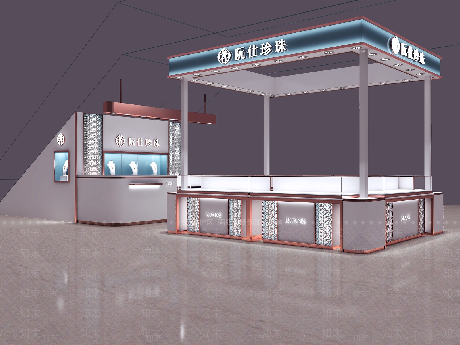 现代珠宝店3D模型下载【ID:1202030381】