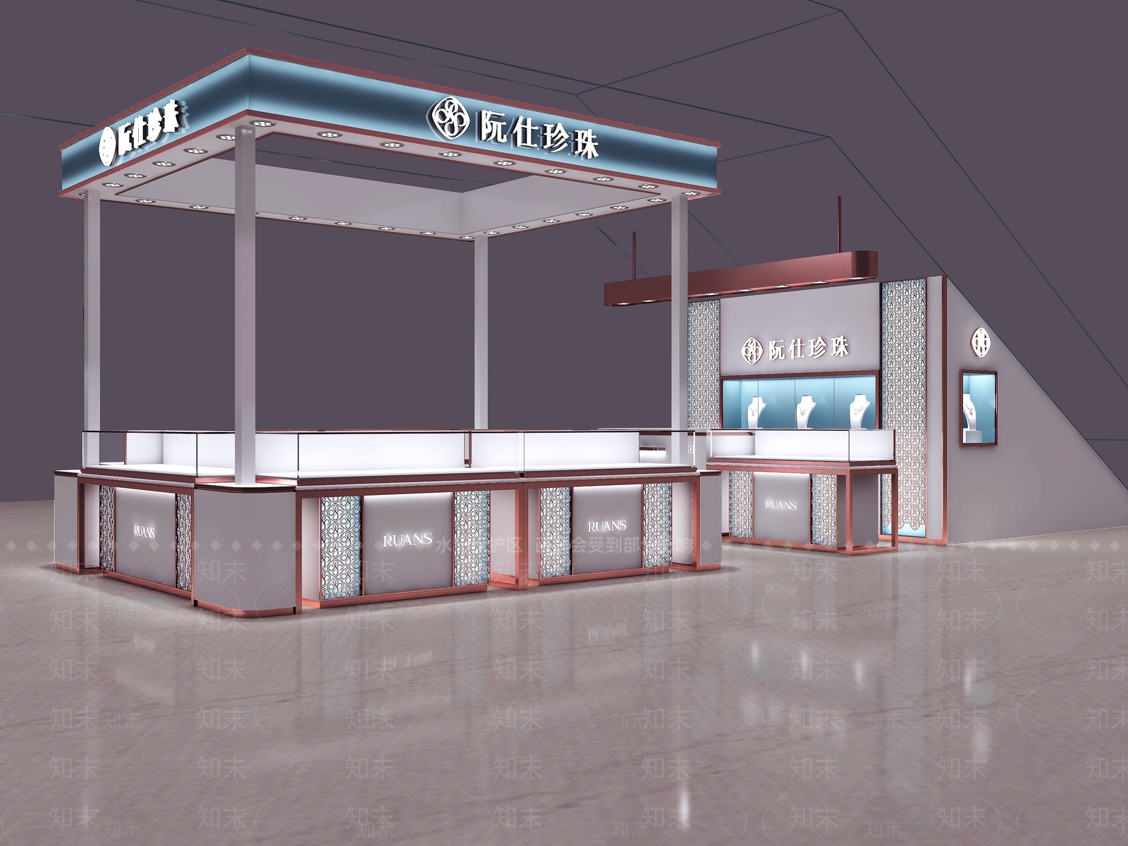 现代珠宝店3D模型下载【ID:1202030381】