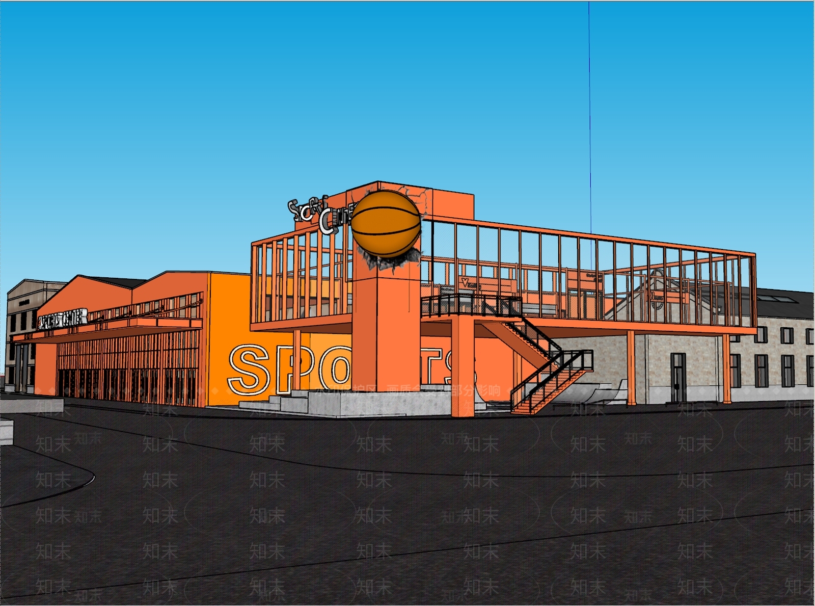 现代工业小公建SU模型下载【ID:1202031161】