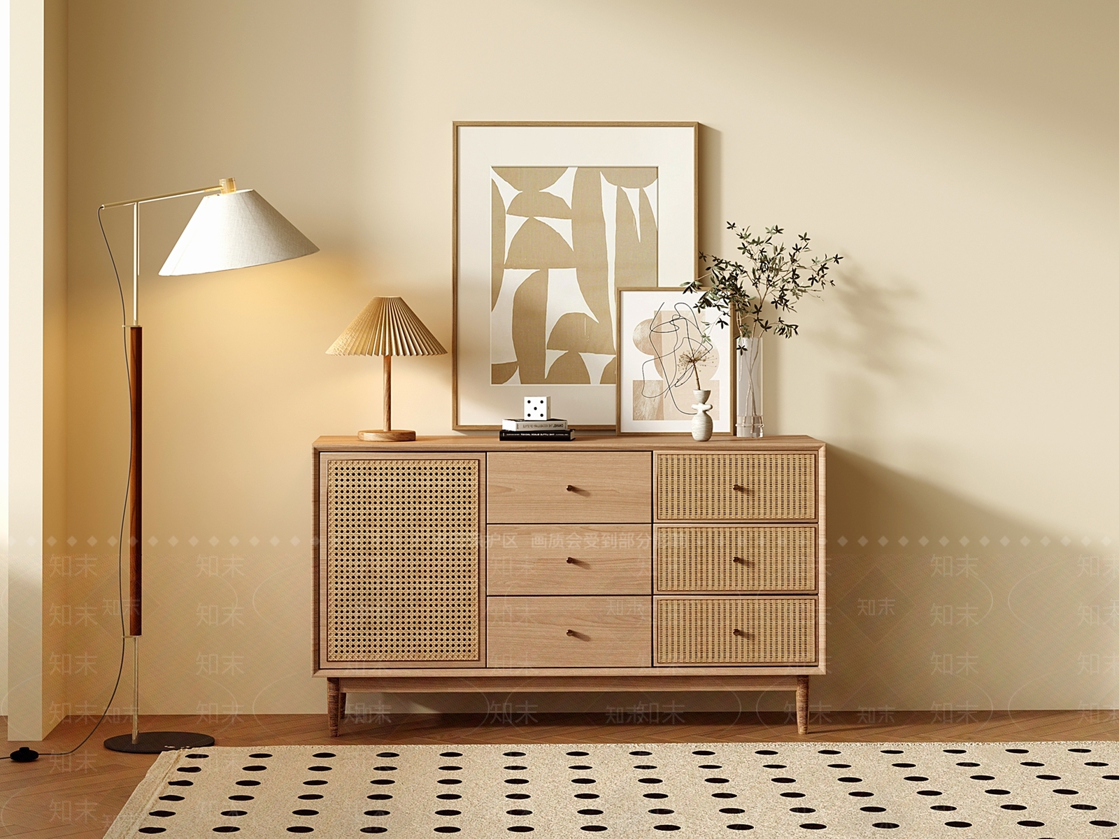 北欧餐边柜3D模型下载【ID:1202031497】