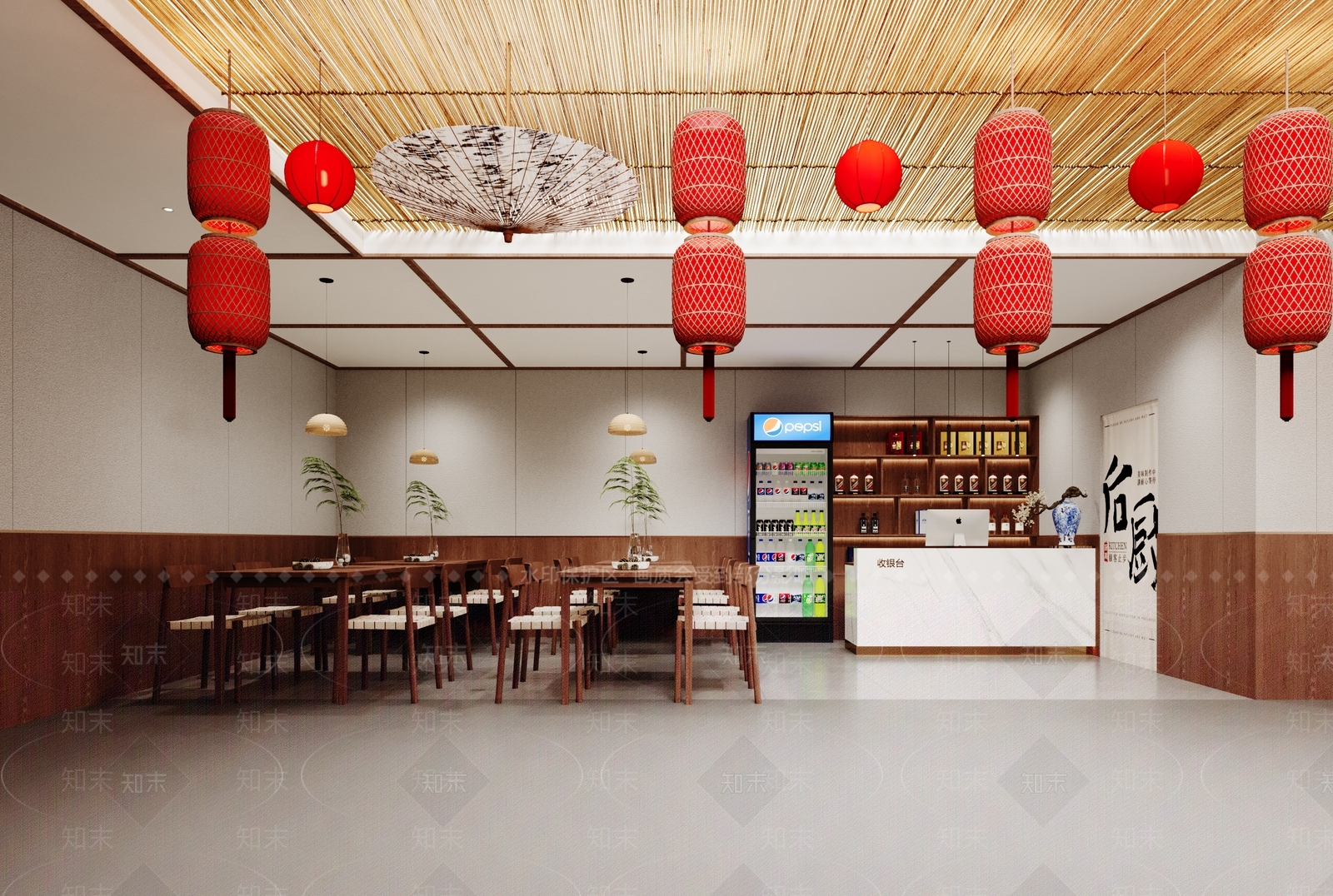 中式其他餐饮空间3D模型下载【ID:1202032705】