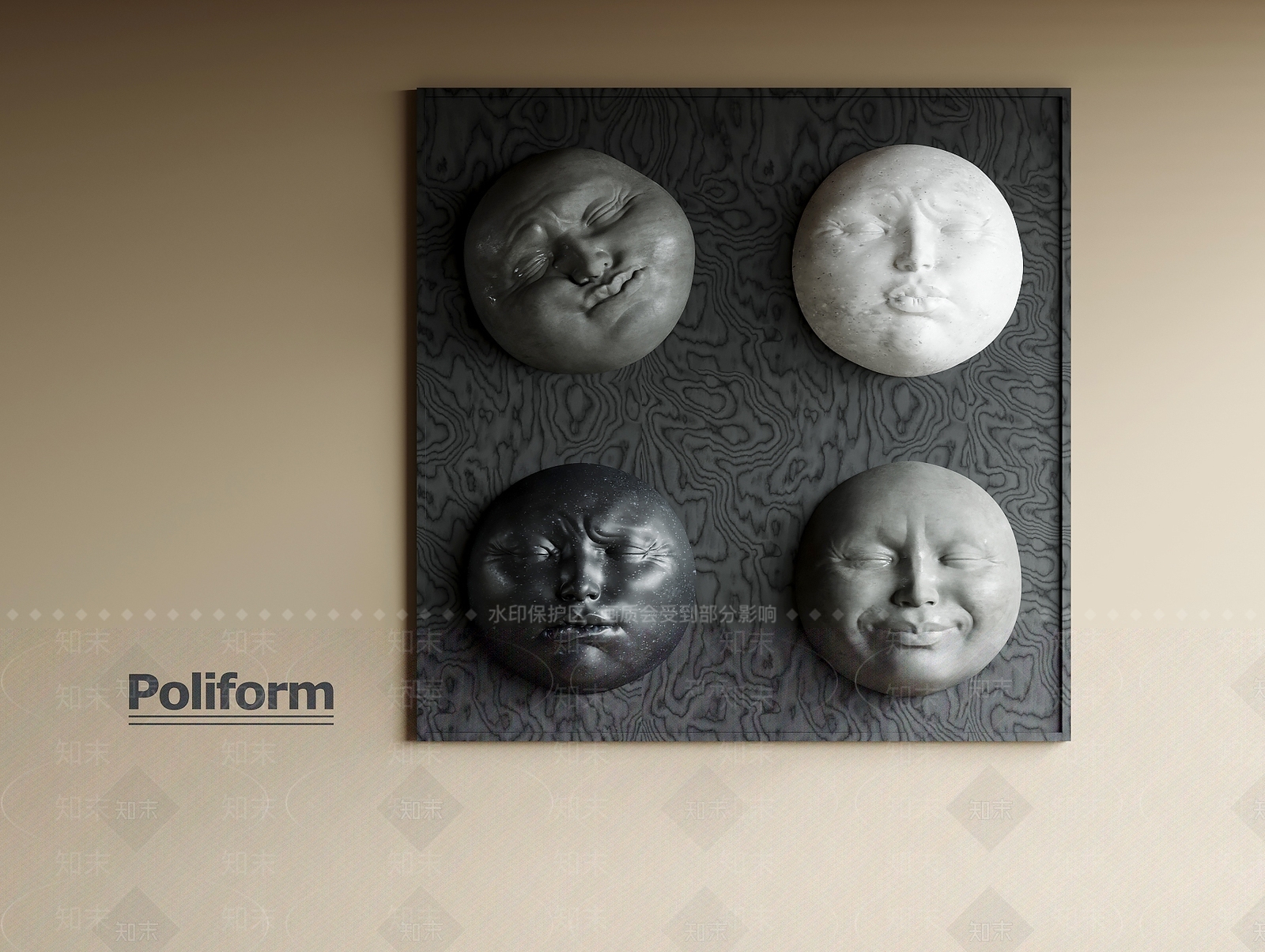 现代中古挂件3D模型下载【ID:1202032711】