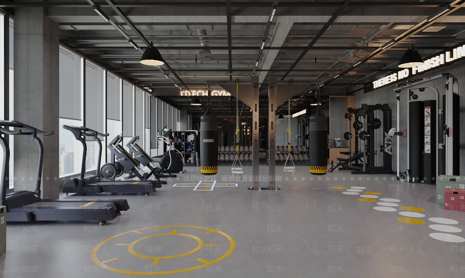 工业健身房3D模型下载【ID:1202034586】