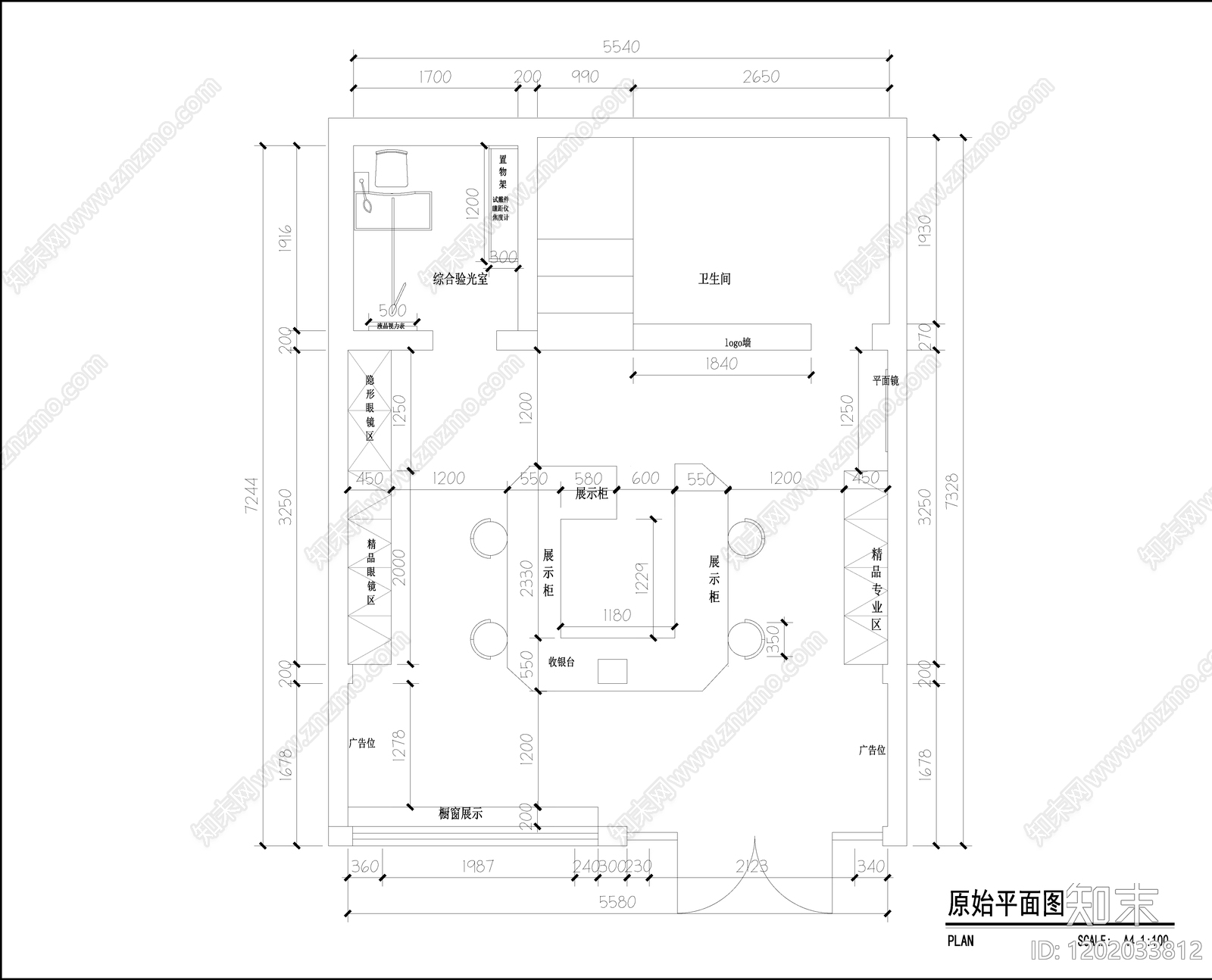 现代其他商业空间cad施工图下载【ID:1202033812】