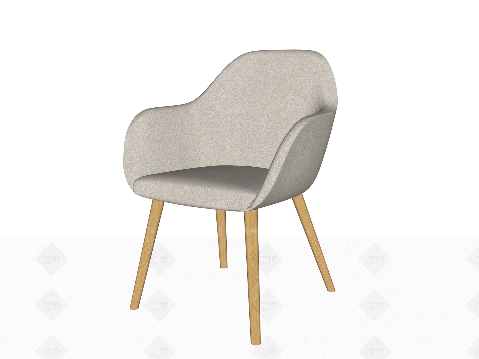 现代休闲椅SU模型下载【ID:1202033644】