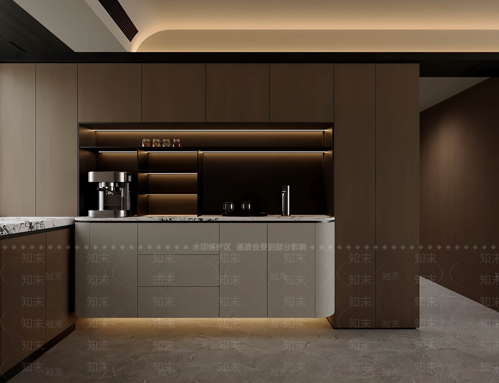 现代极简酒柜3D模型下载【ID:1202035031】