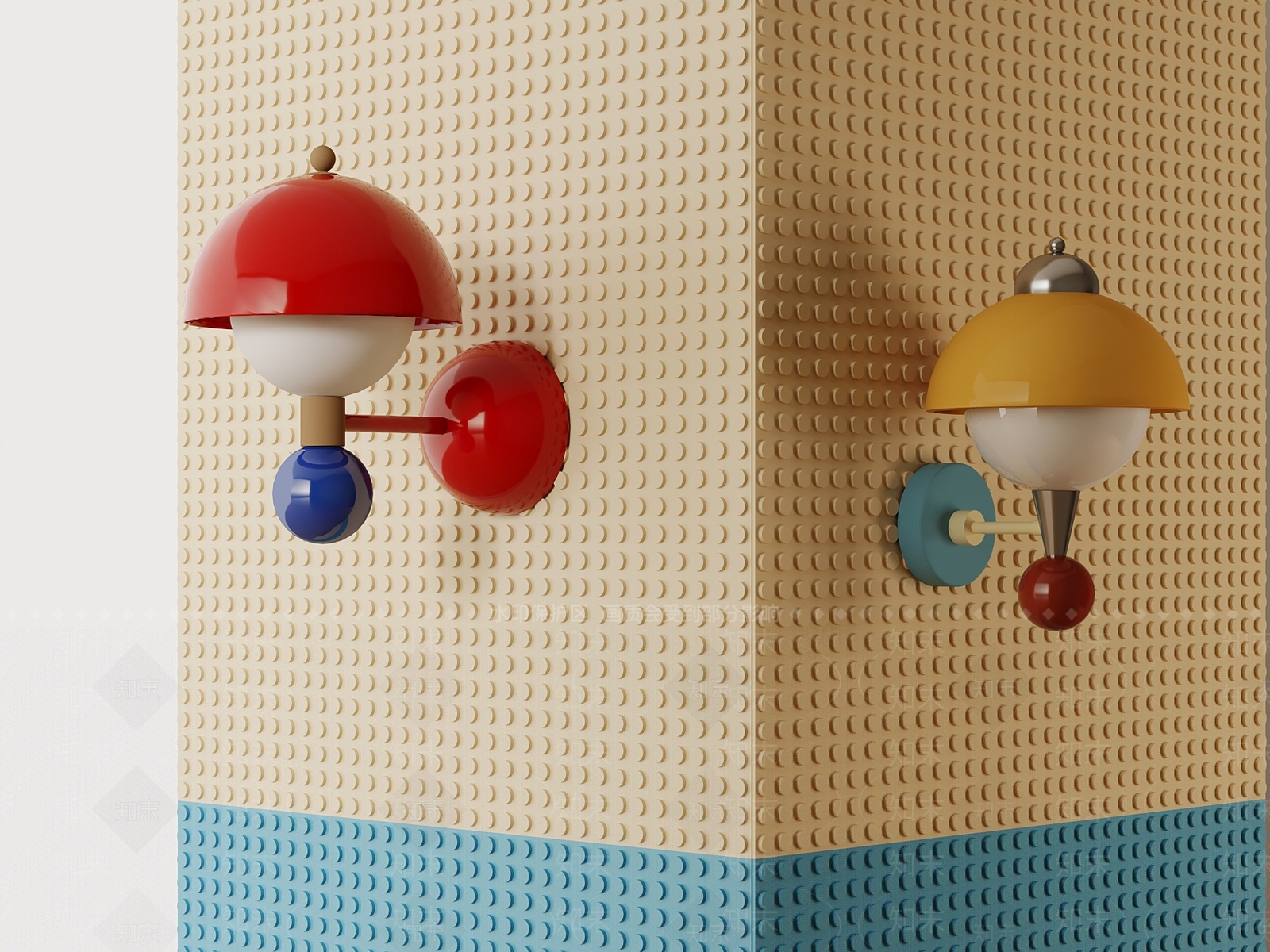 现代壁灯SU模型下载【ID:1202036496】