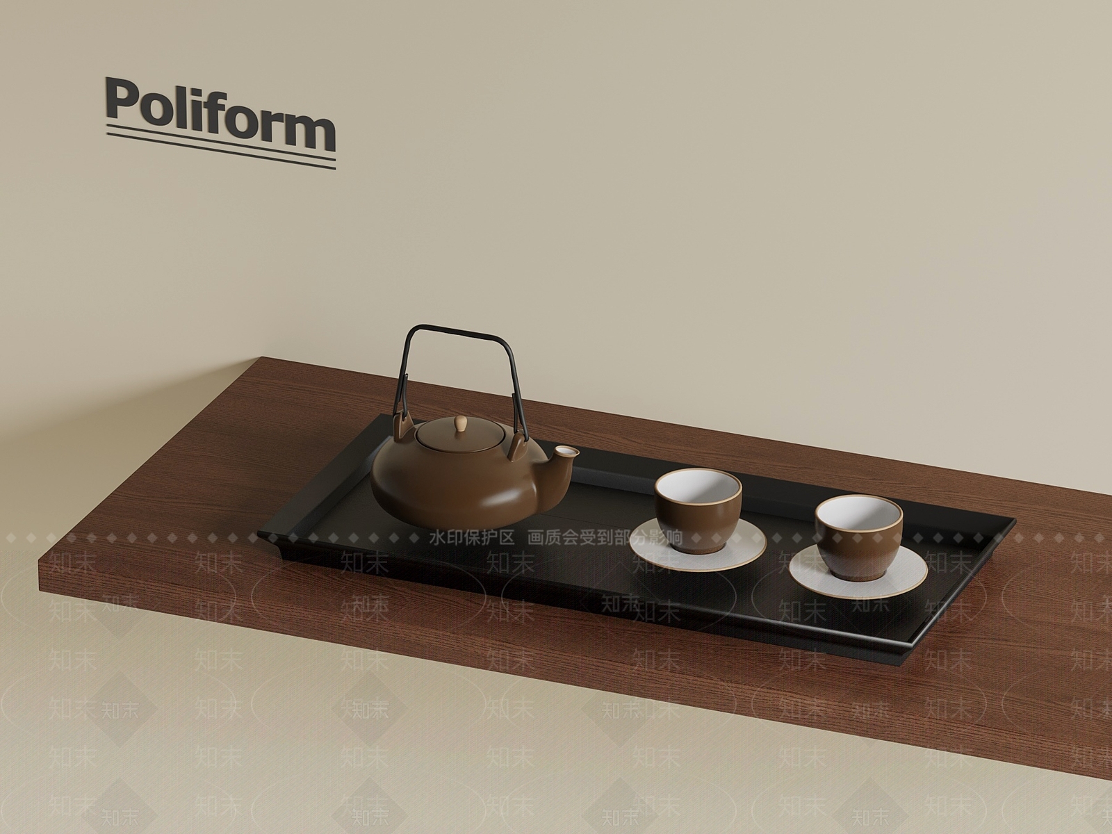 茶具SU模型下载【ID:1202036886】