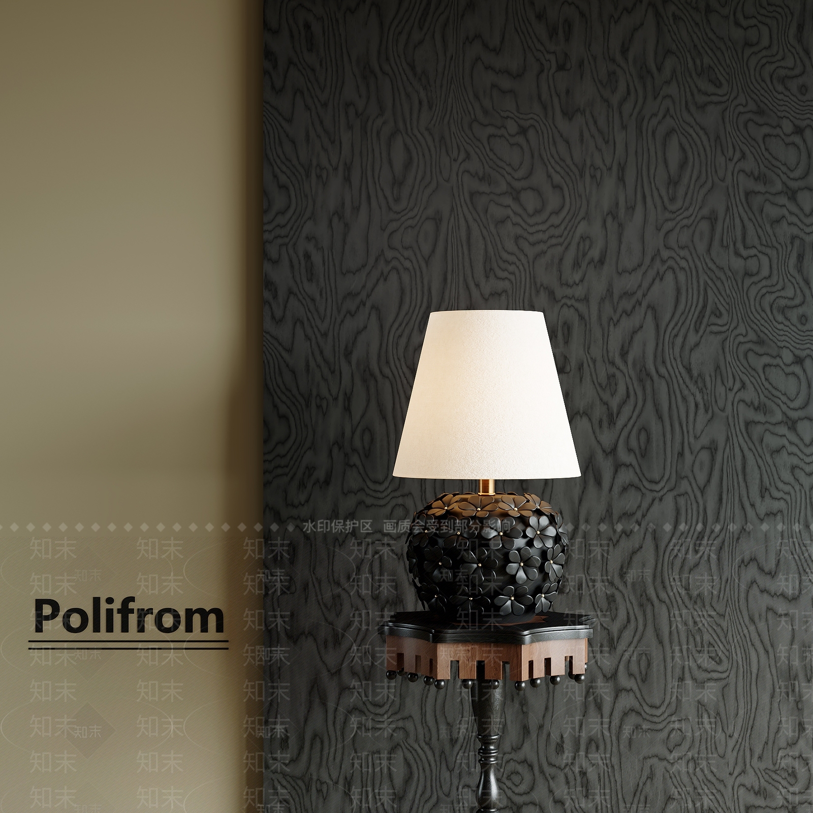 现代中古台灯SU模型下载【ID:1202037482】