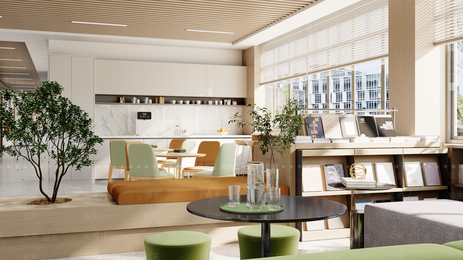 现代图书馆3D模型下载【ID:1202038532】