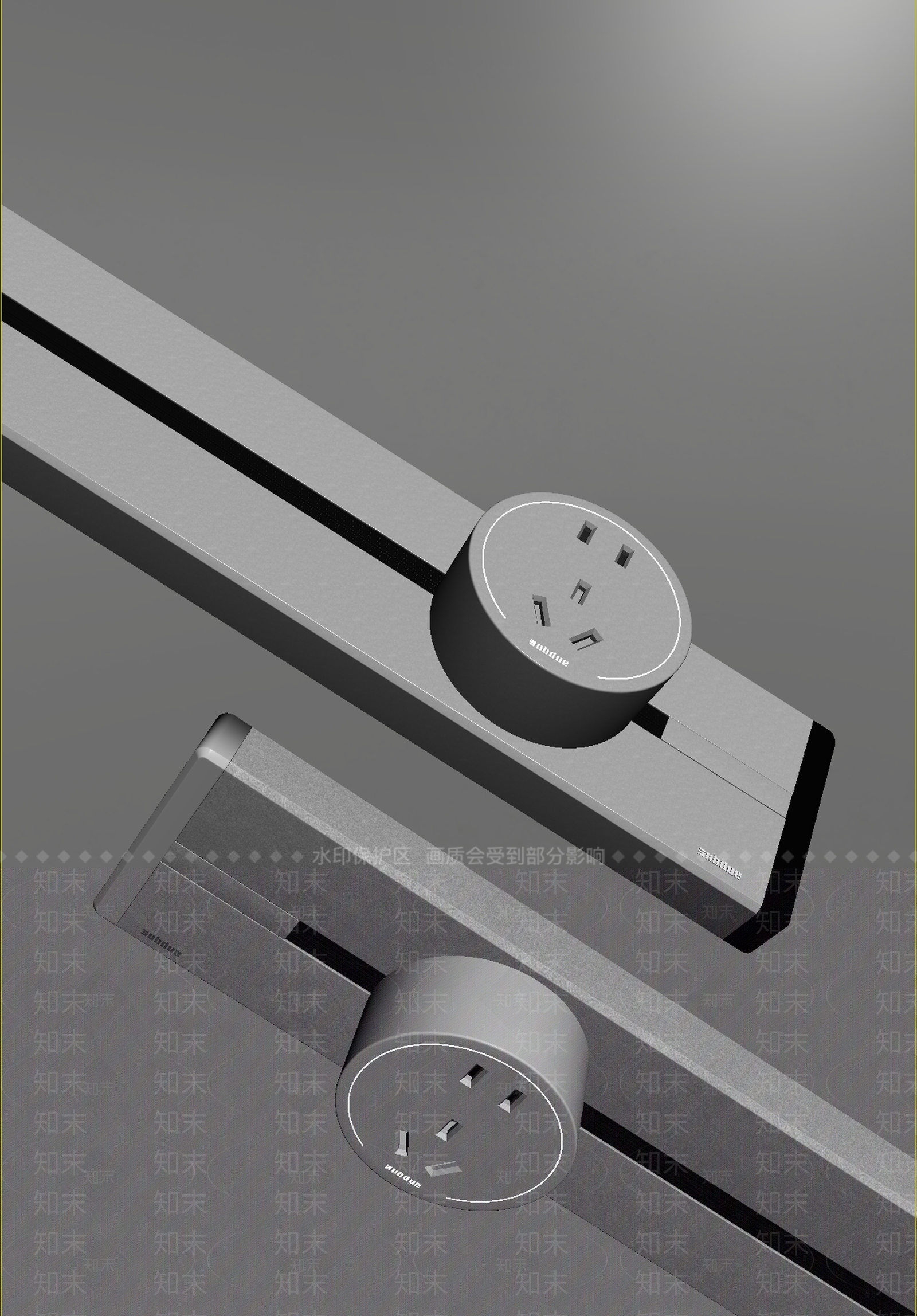 现代插座3D模型下载【ID:1202038479】