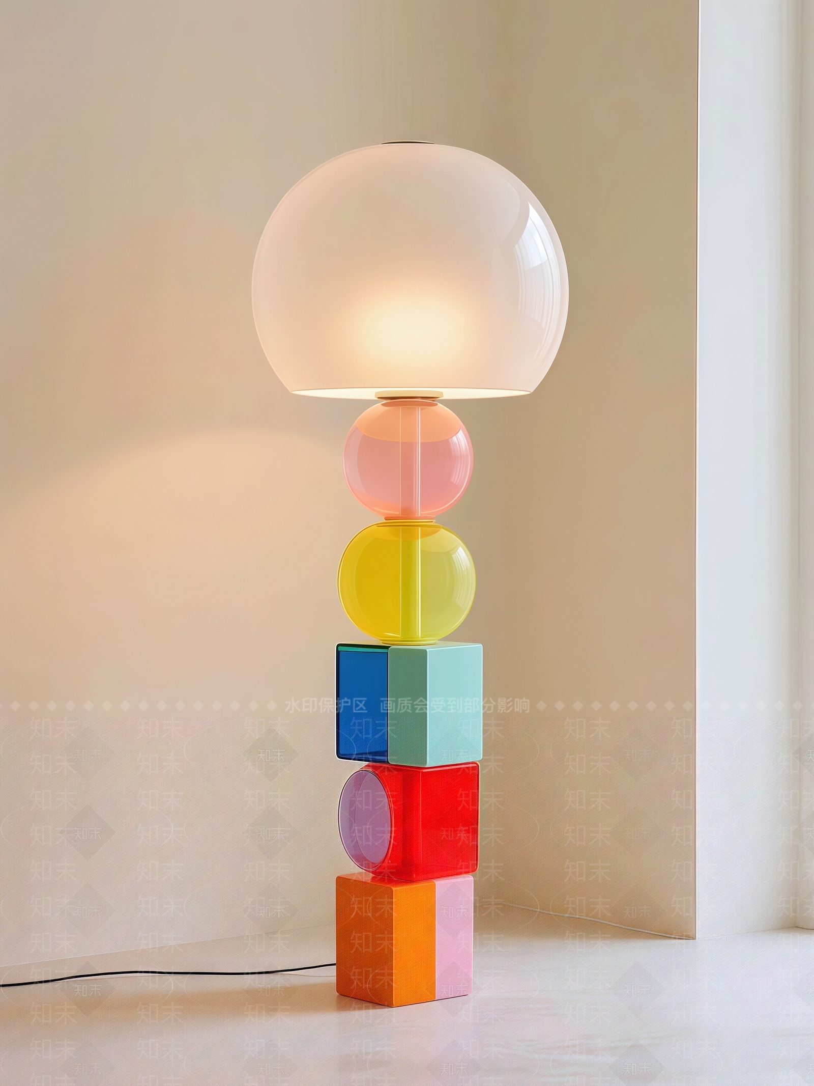 现代简约落地灯3D模型下载【ID:1202422219】