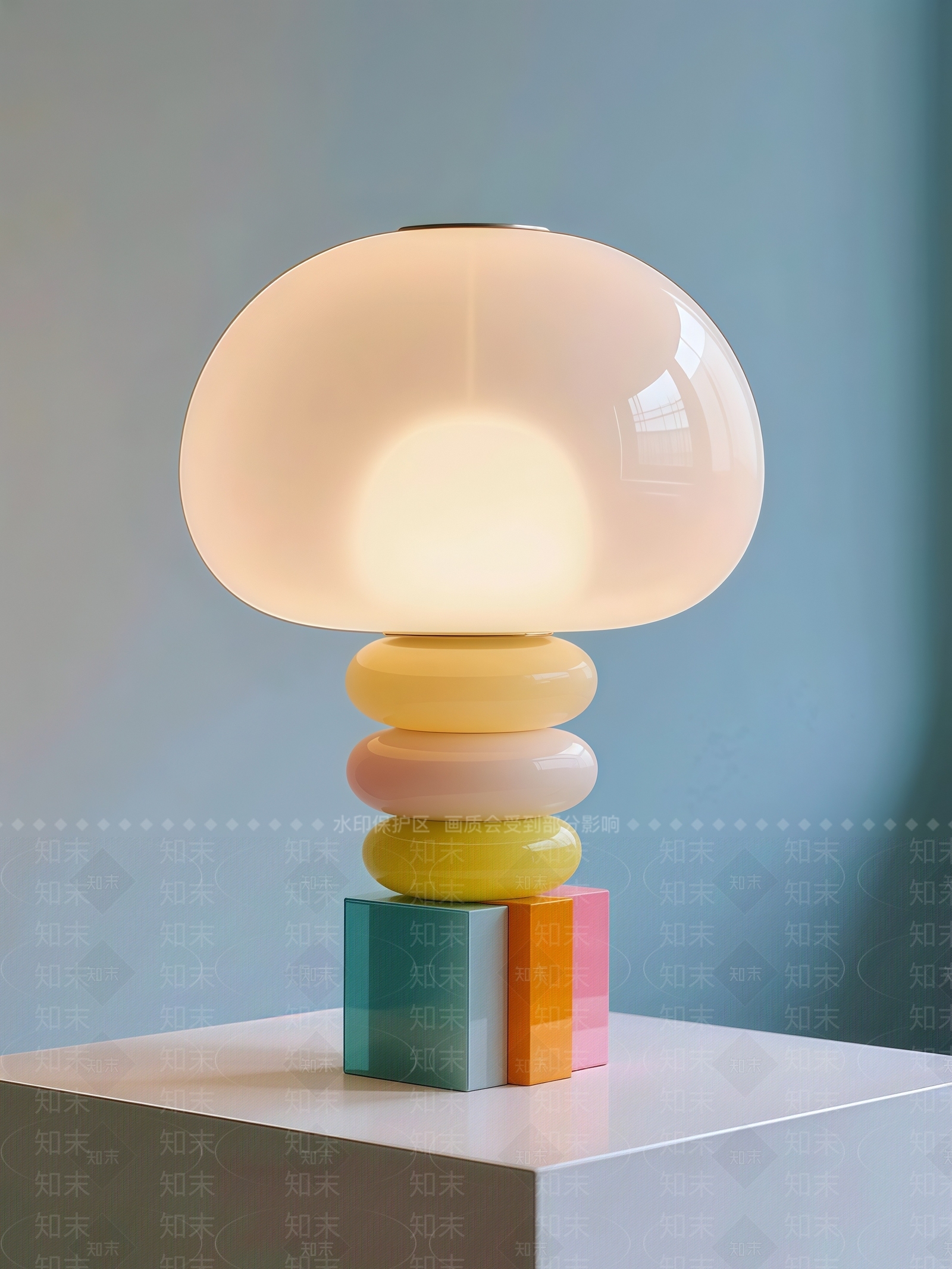 现代简约台灯SU模型下载【ID:1202038949】