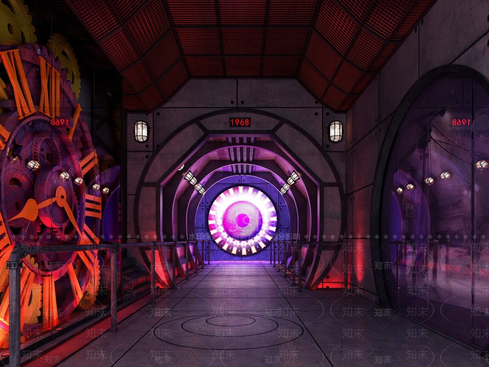 复古酒吧3D模型下载【ID:1202040837】